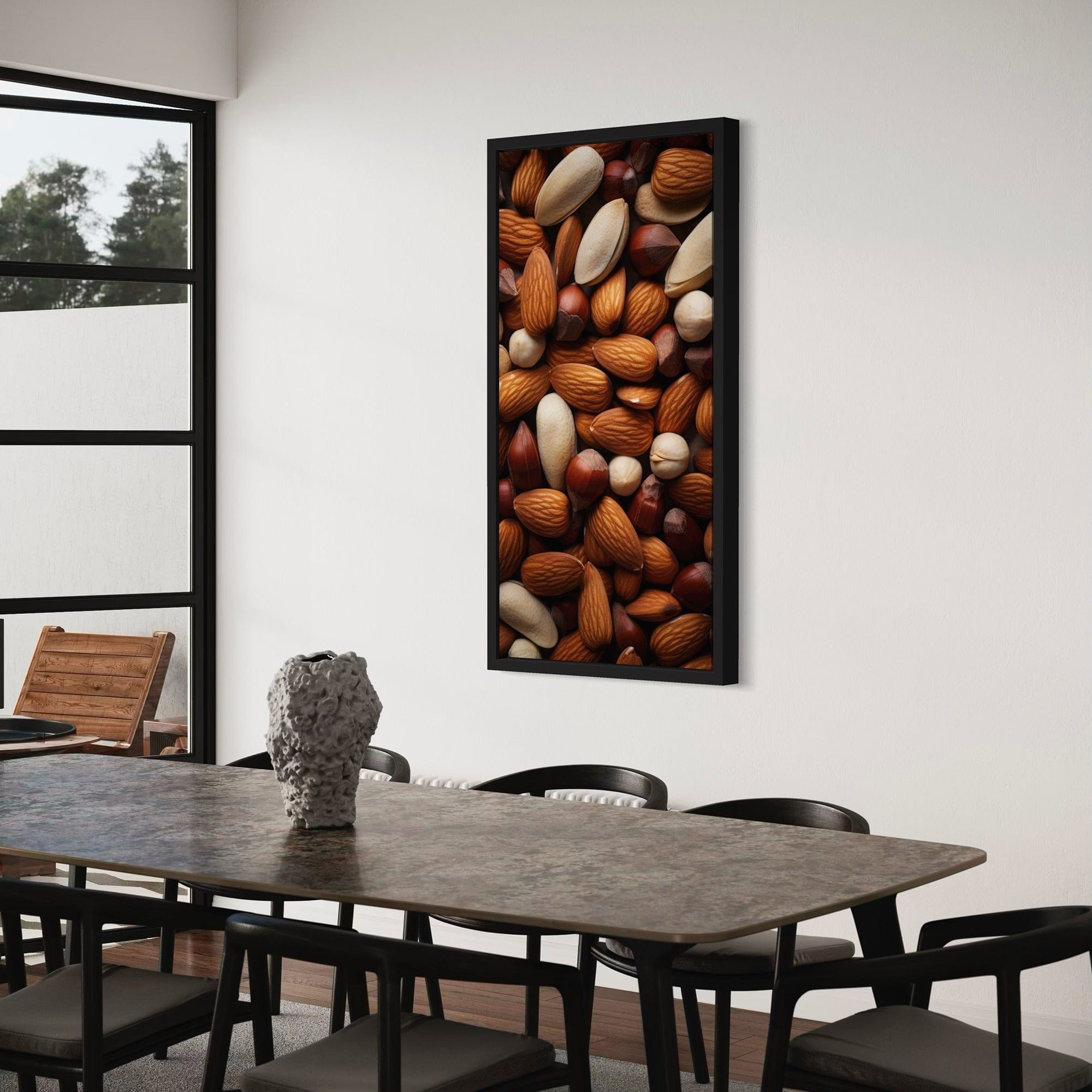 Healthy snack nuts canvas picture