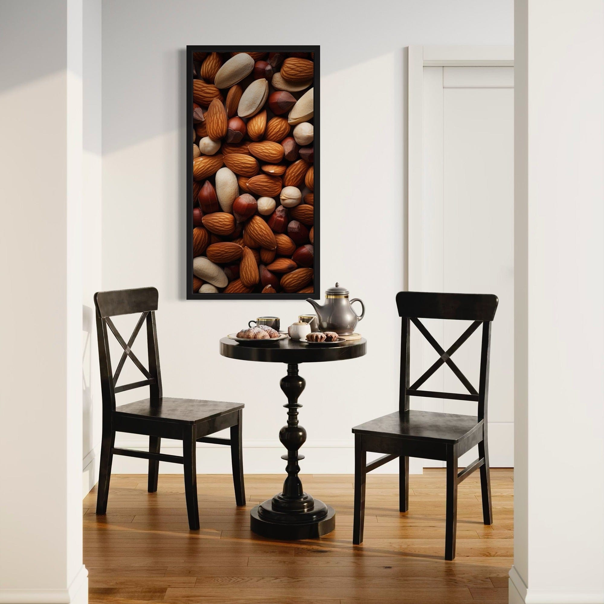 Minimalist food texture wall art for cafe