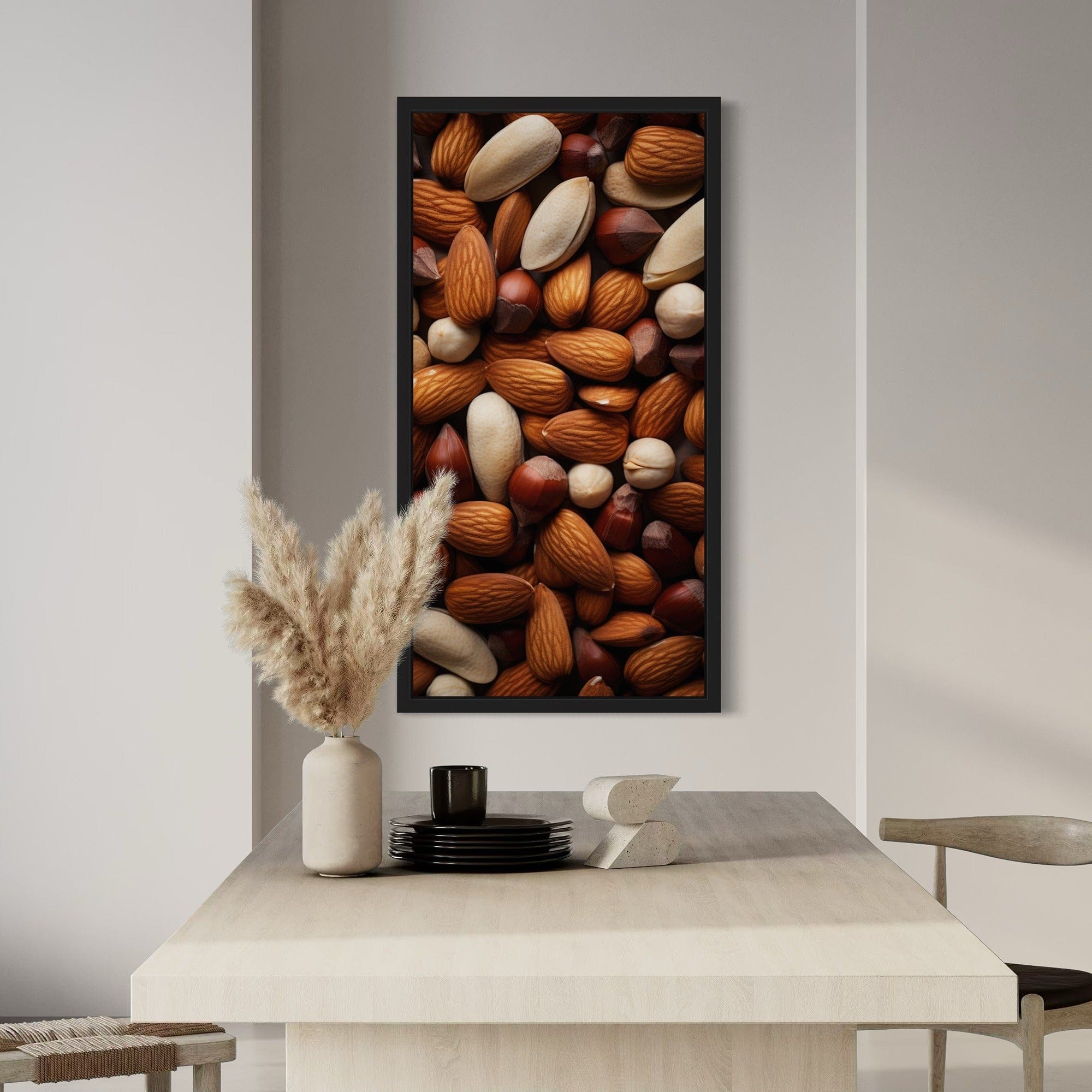 Cozy pantry wall art almonds and pistachios