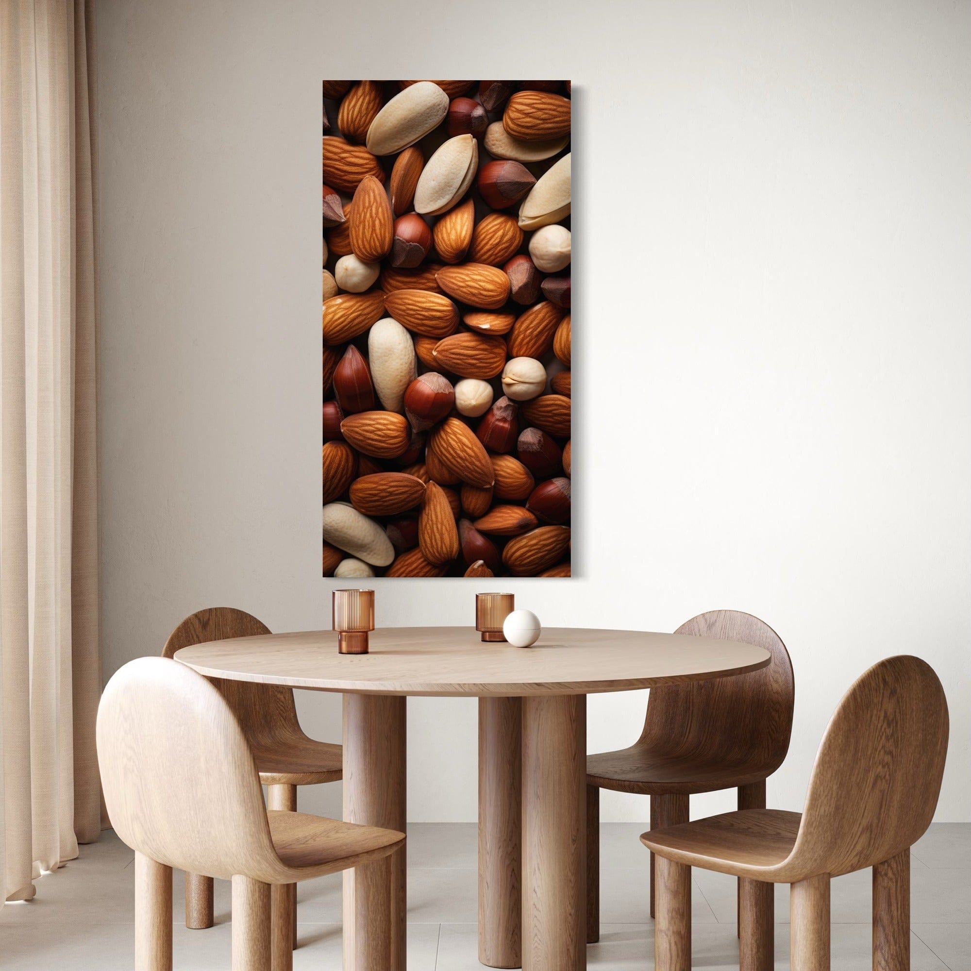 Organic food theme canvas for restaurant wall