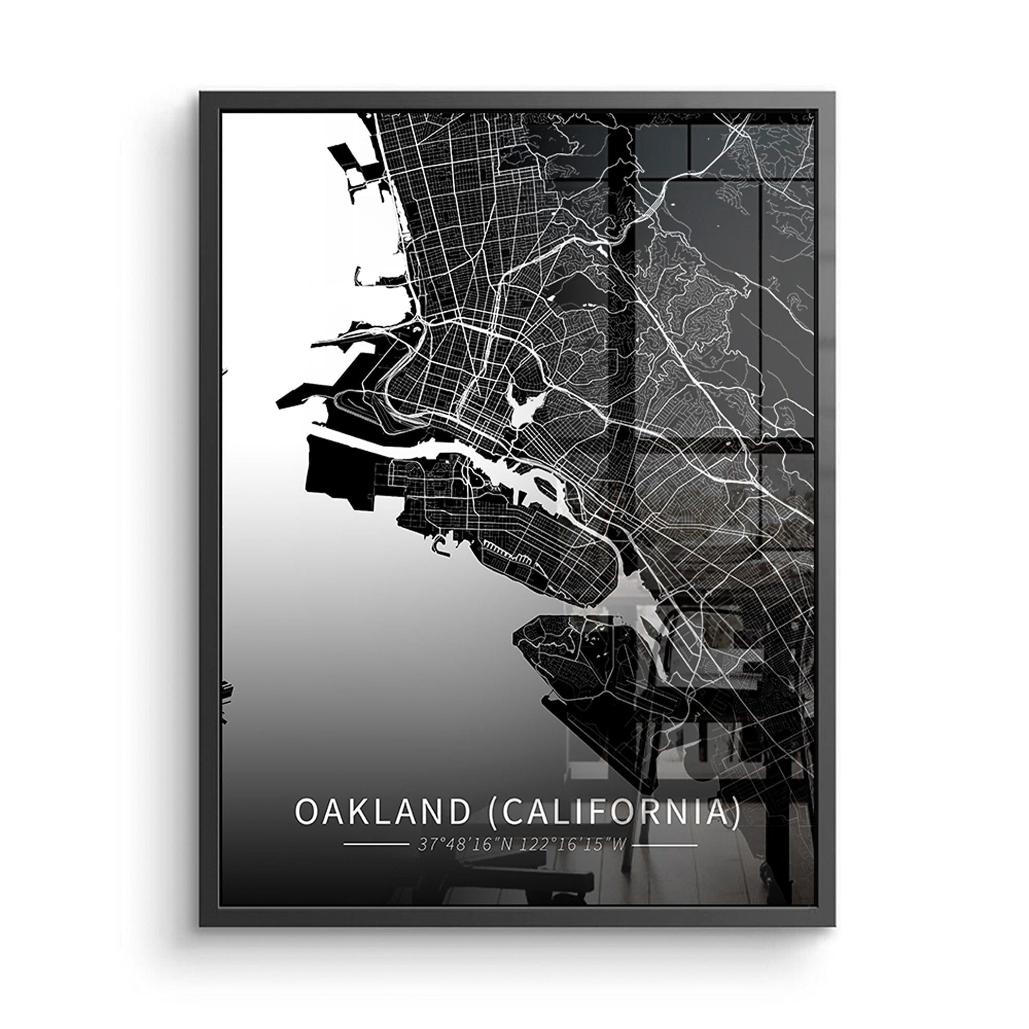 Oakland City Map Canvas