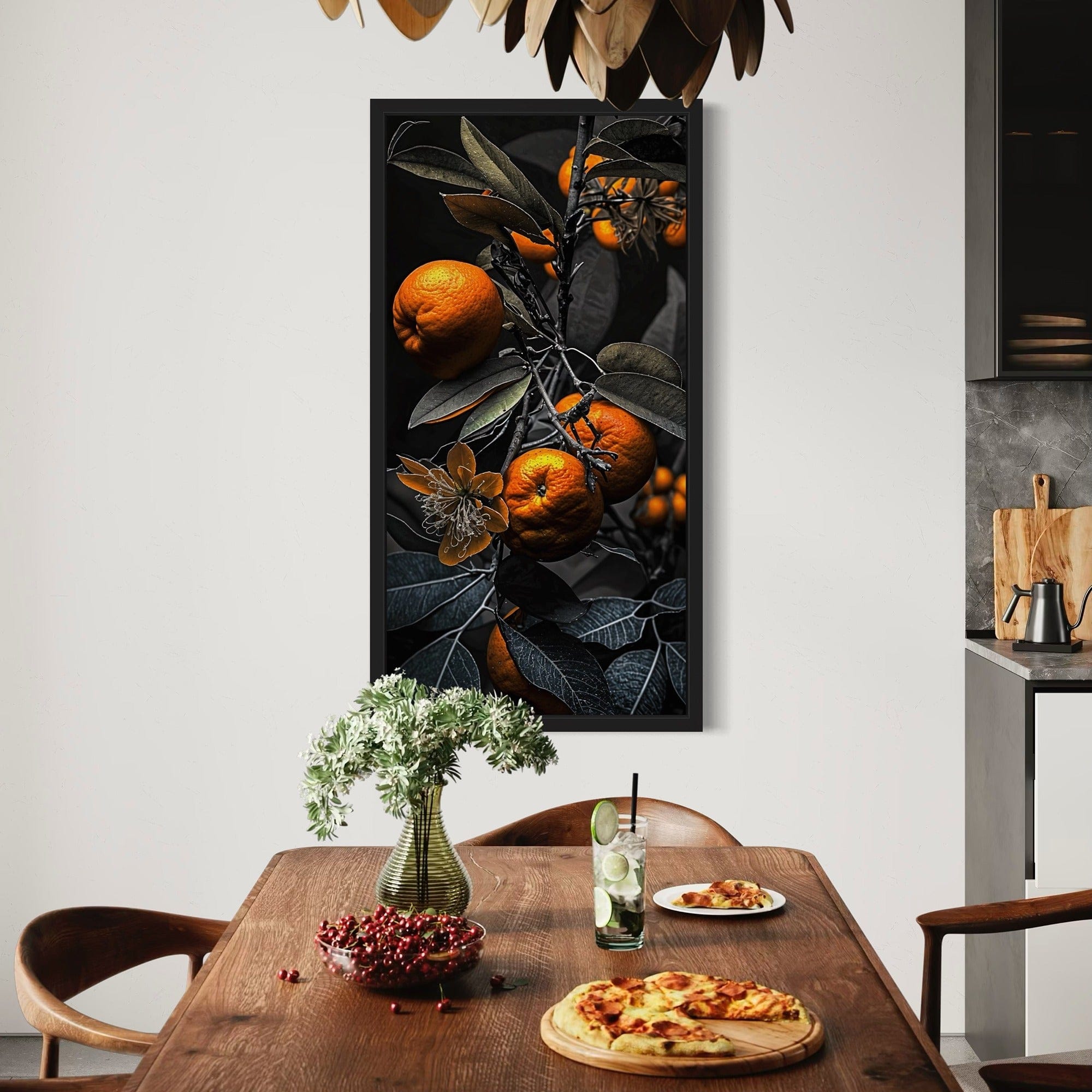 Citrus flower close up kitchen wall picture