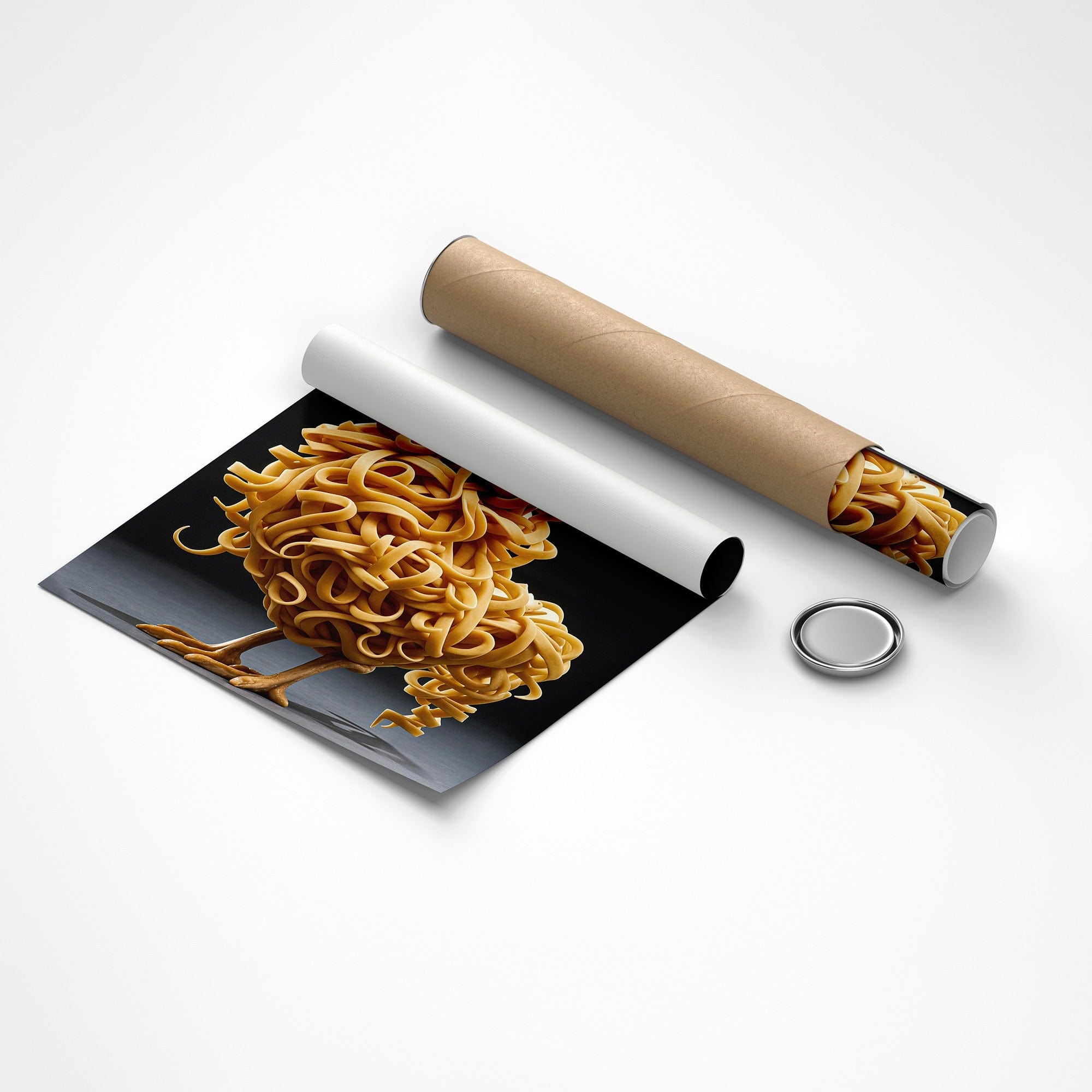 Unique food illustration canvas for home kitchen
