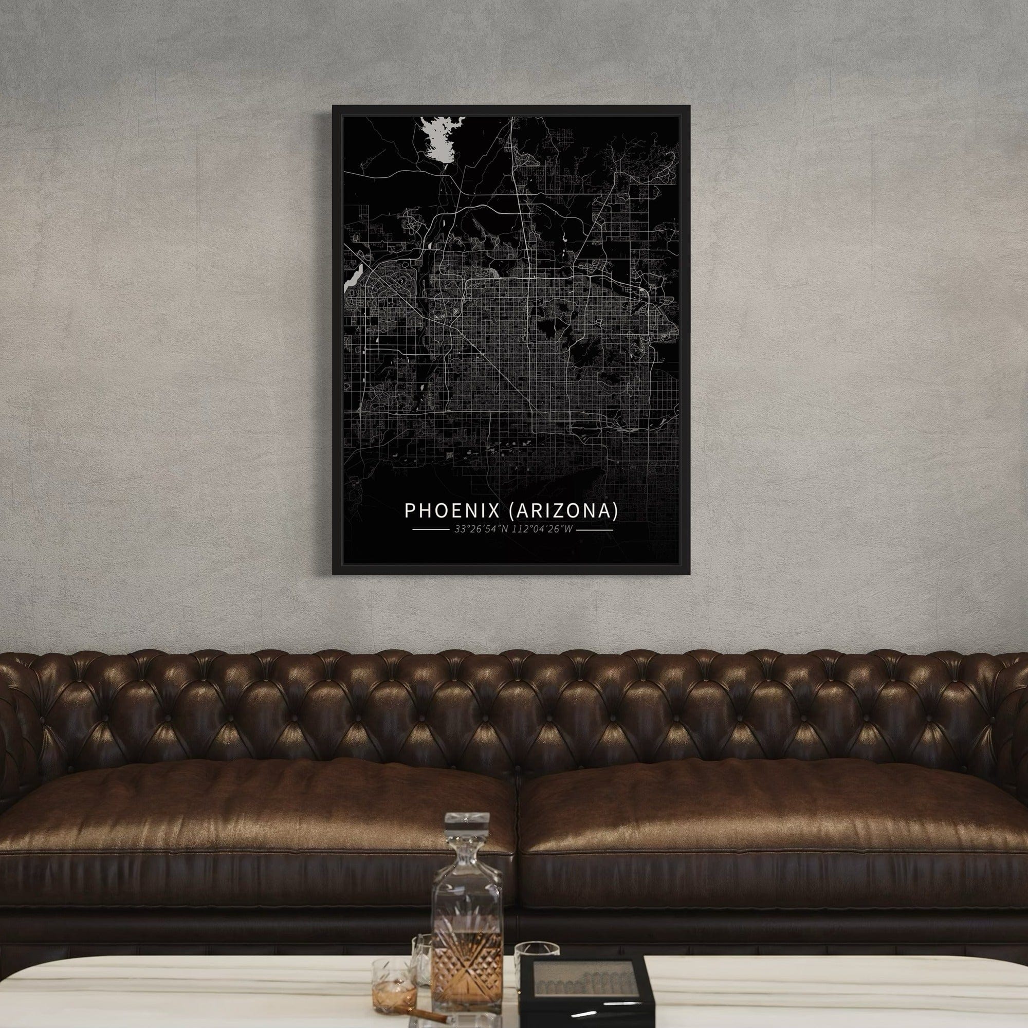 Phoenix (Arizona) City Map Canvas