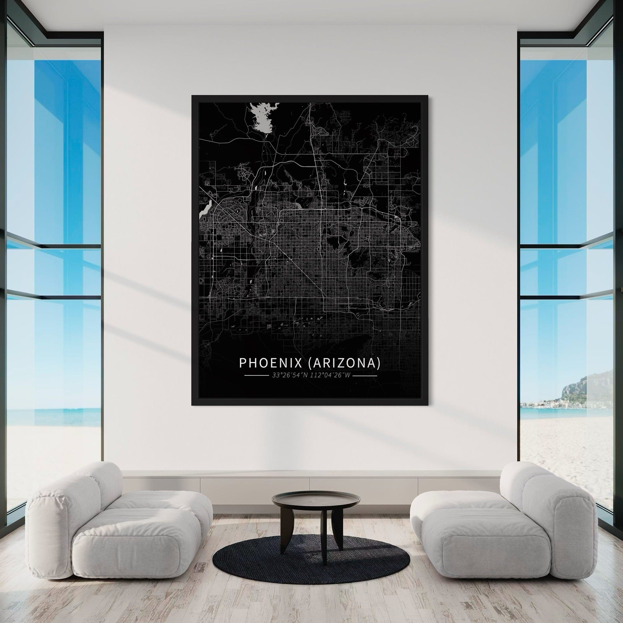 Phoenix (Arizona) City Map Canvas