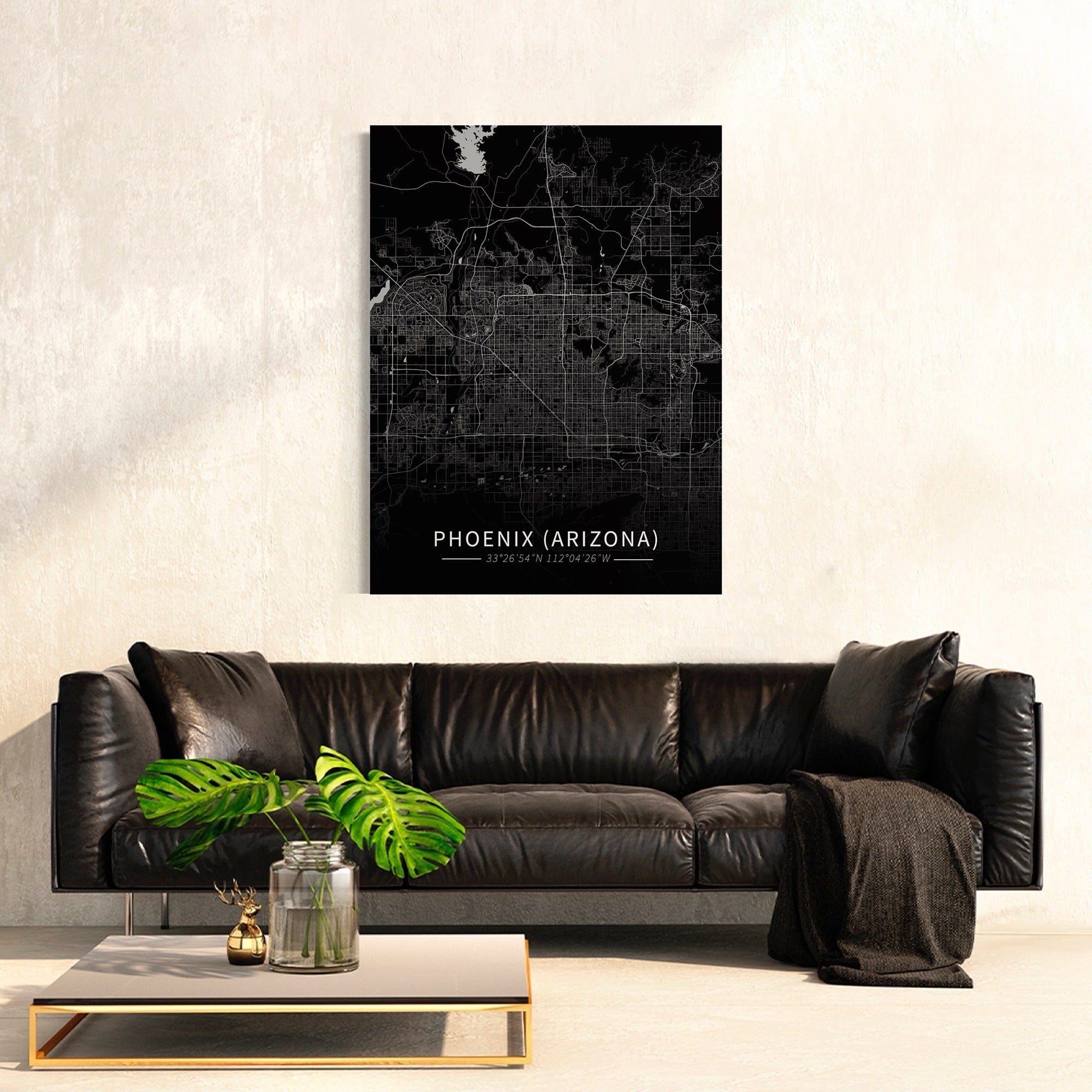 Phoenix (Arizona) City Map Canvas