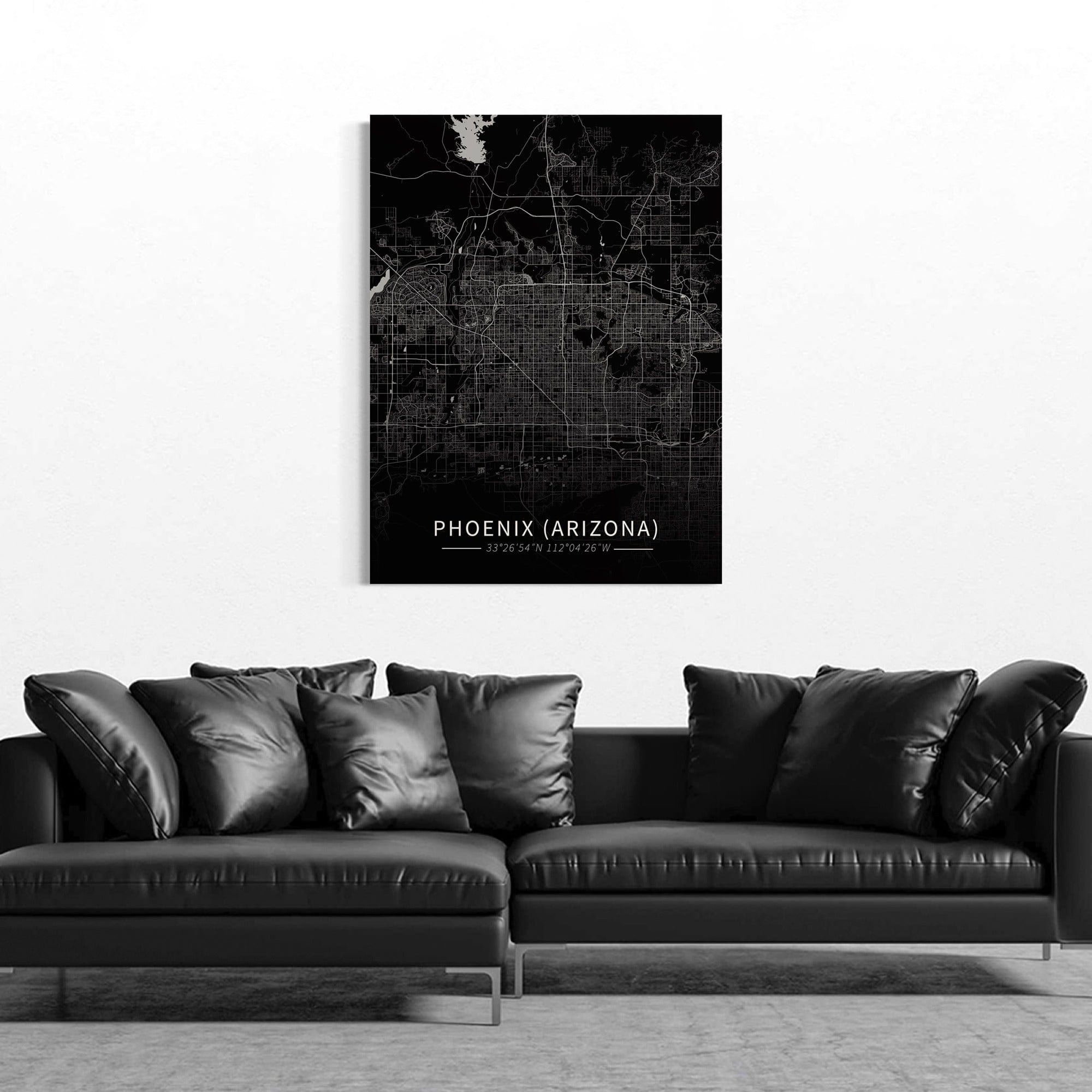 Phoenix (Arizona) City Map Canvas