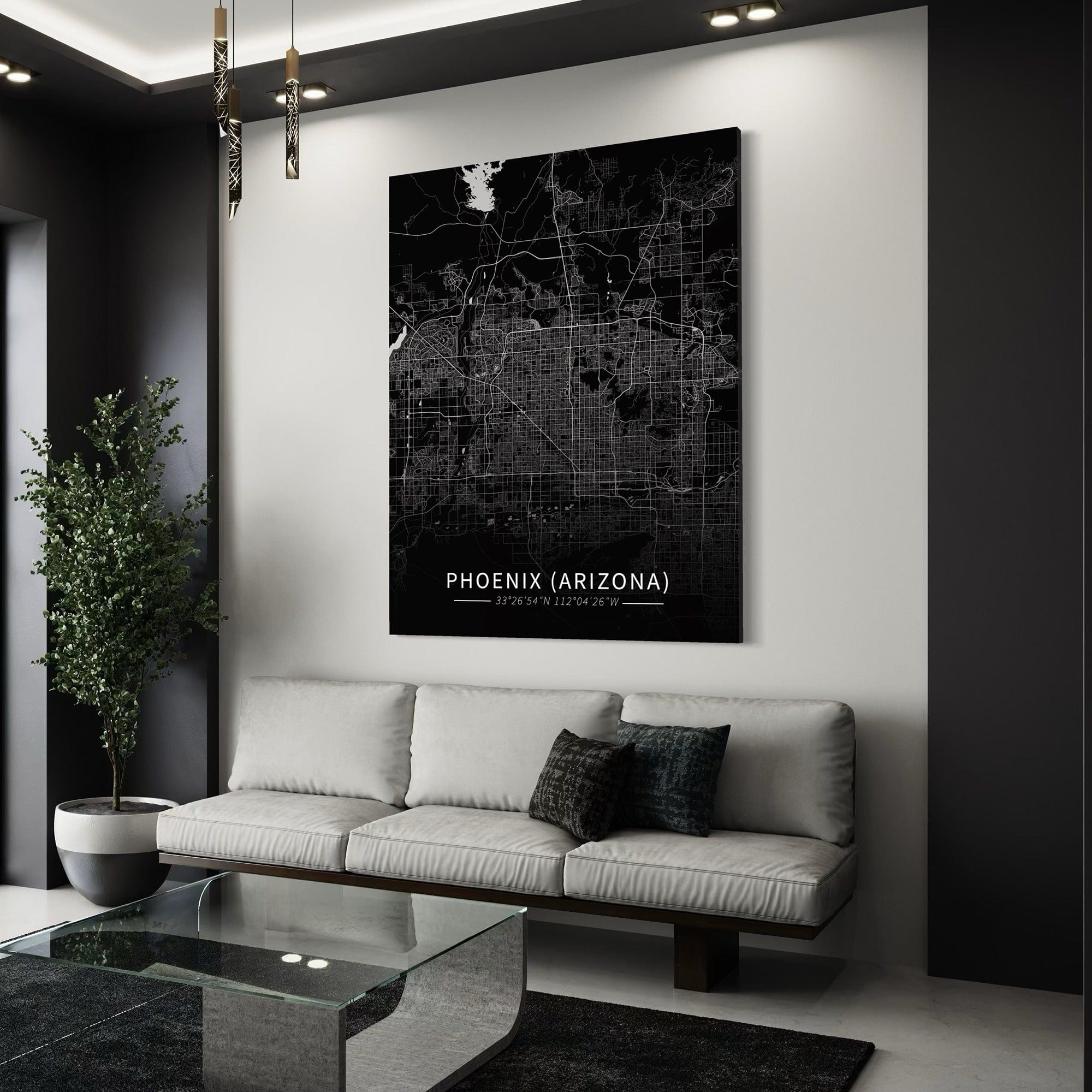 Phoenix (Arizona) City Map Canvas