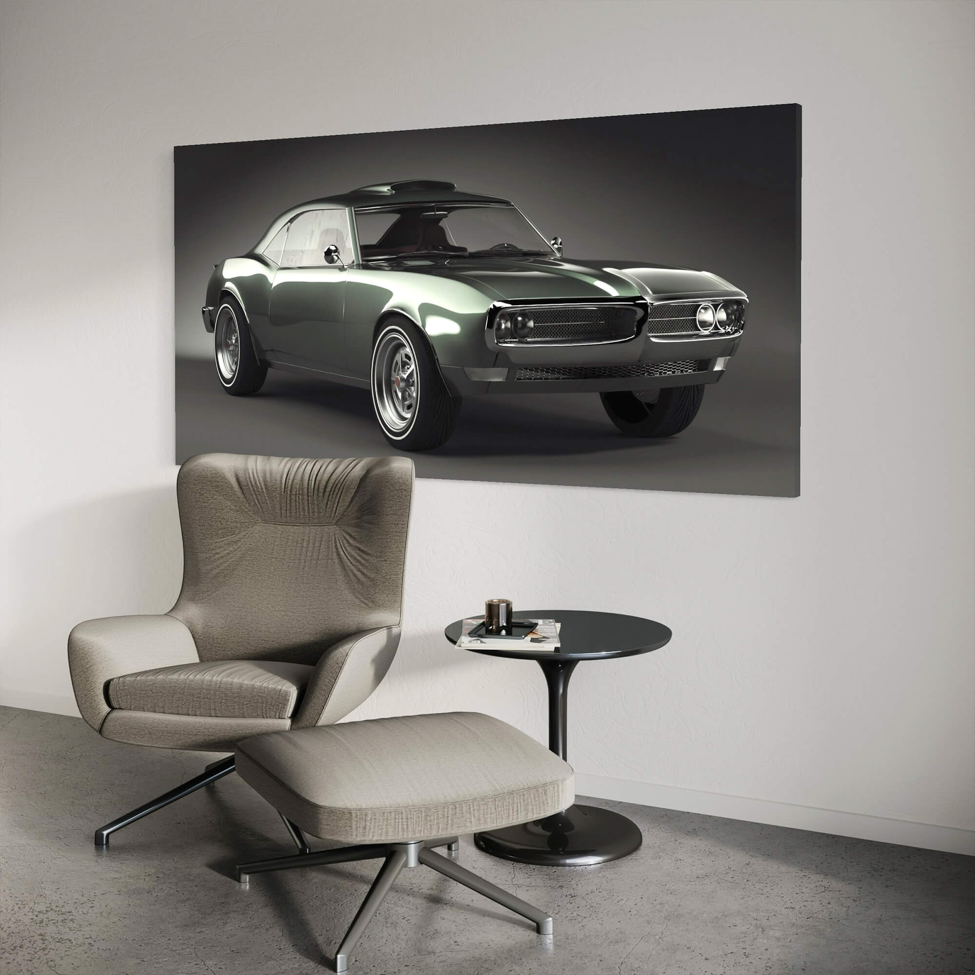 Pontiac Firebird 1967 Framed Canvas Wall Art Print | Canvas4Walls