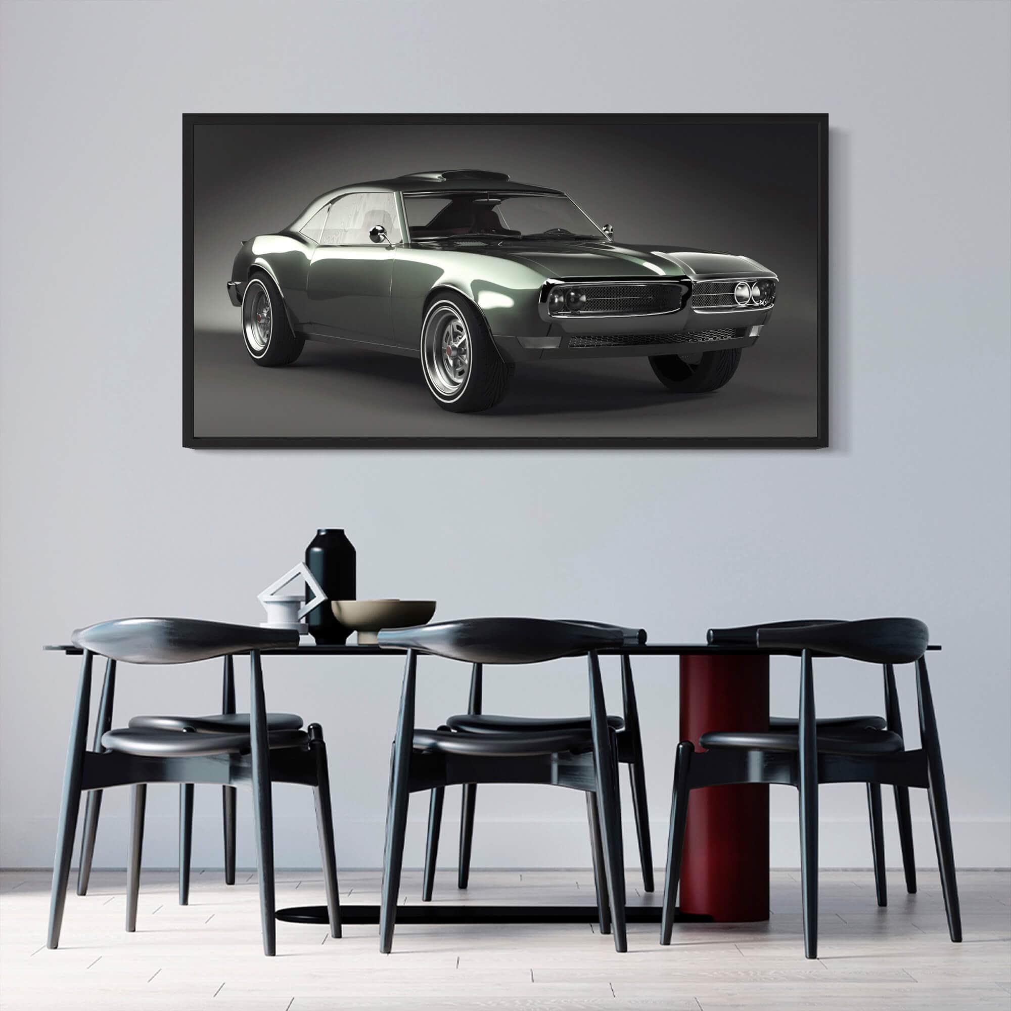 Pontiac Firebird 1967 Framed Canvas Wall Art Print | Canvas4Walls