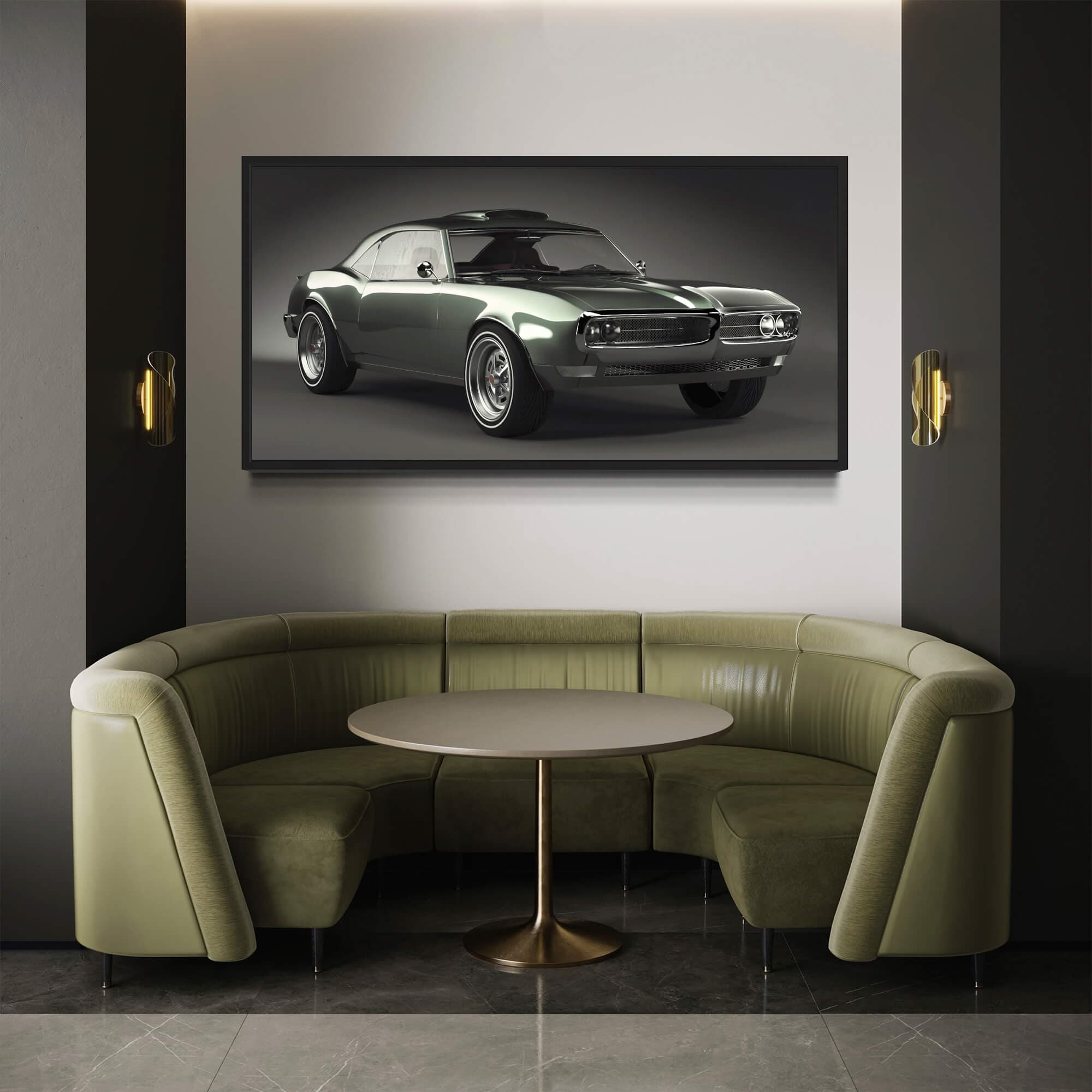 Pontiac Firebird 1967 Framed Canvas Wall Art Print | Canvas4Walls