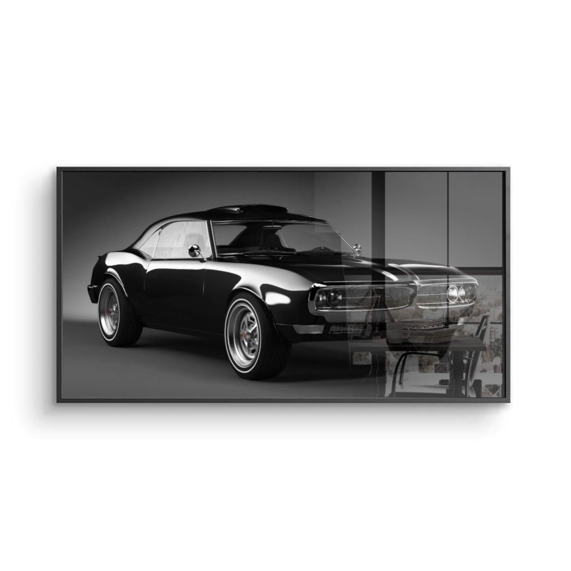 Pontiac Firebird 1967 Black Canvas Wall Art Print | Canvas4Walls