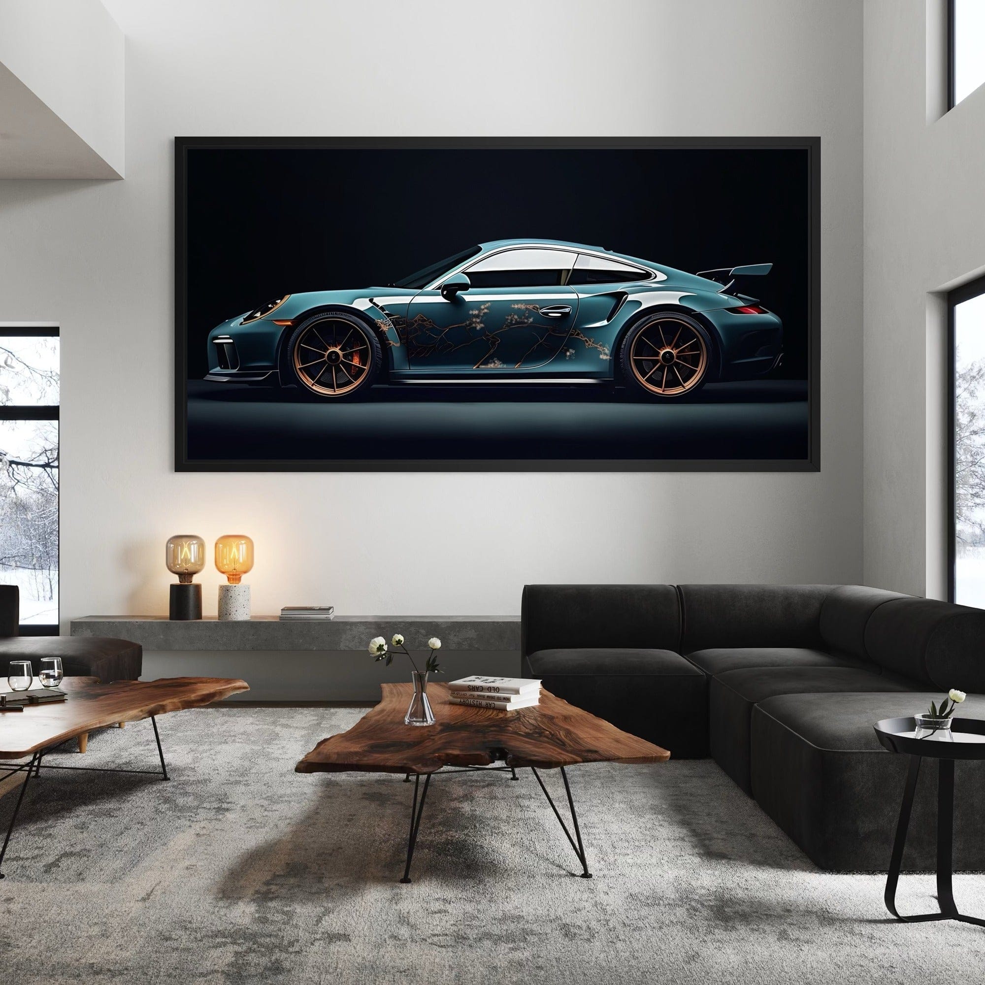 sports car canvas print