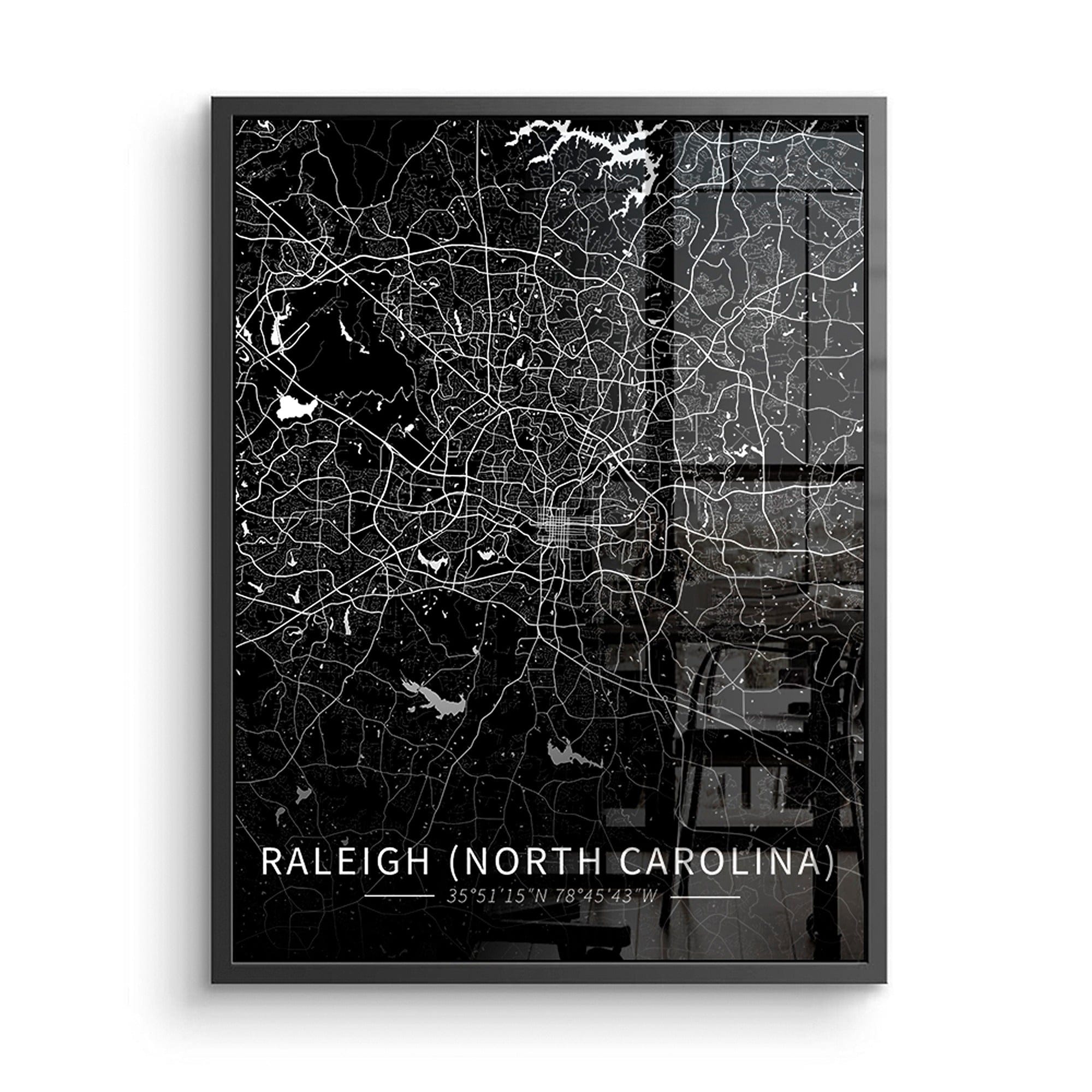 Colorado Springs City Map Canvas