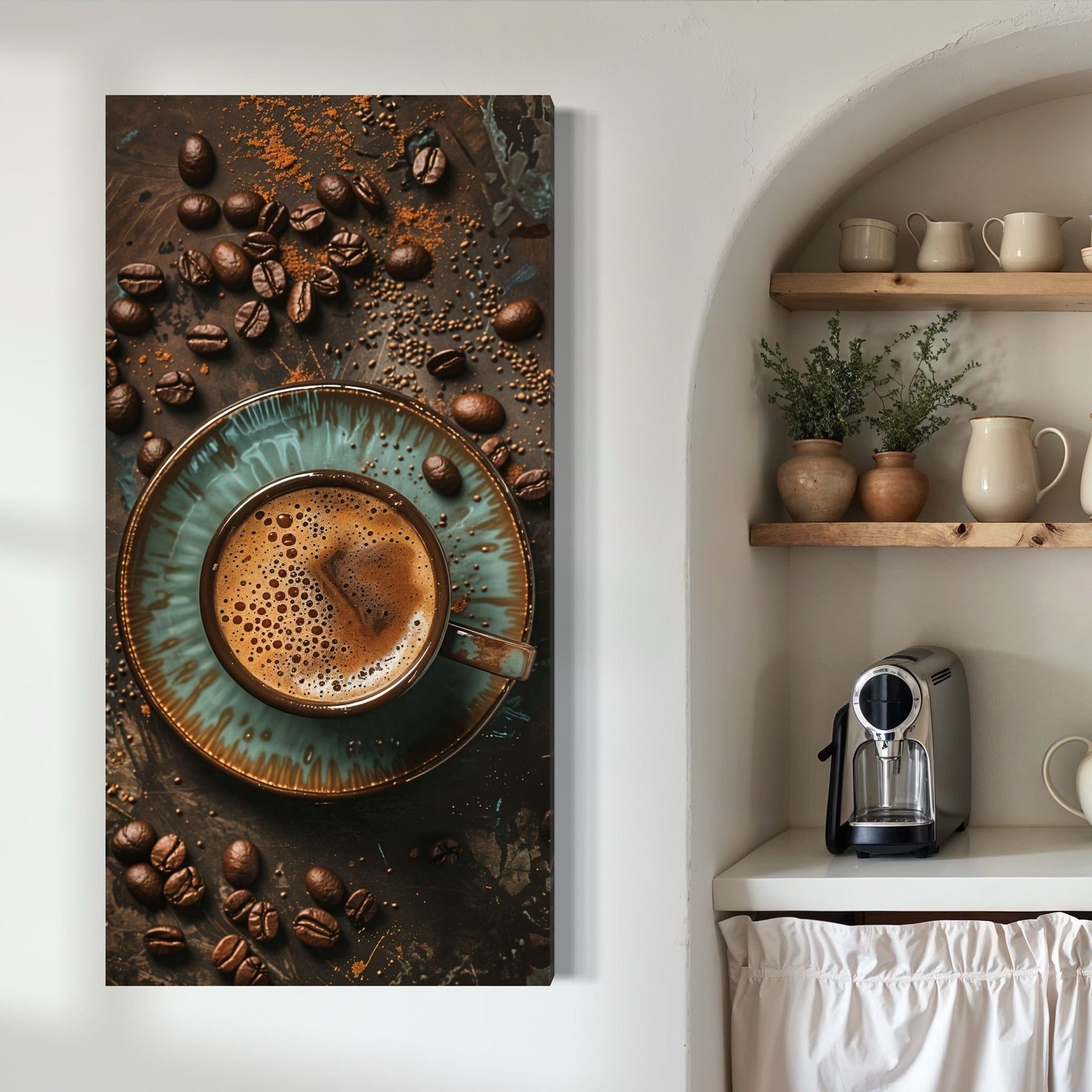premium canvas coffee photography print