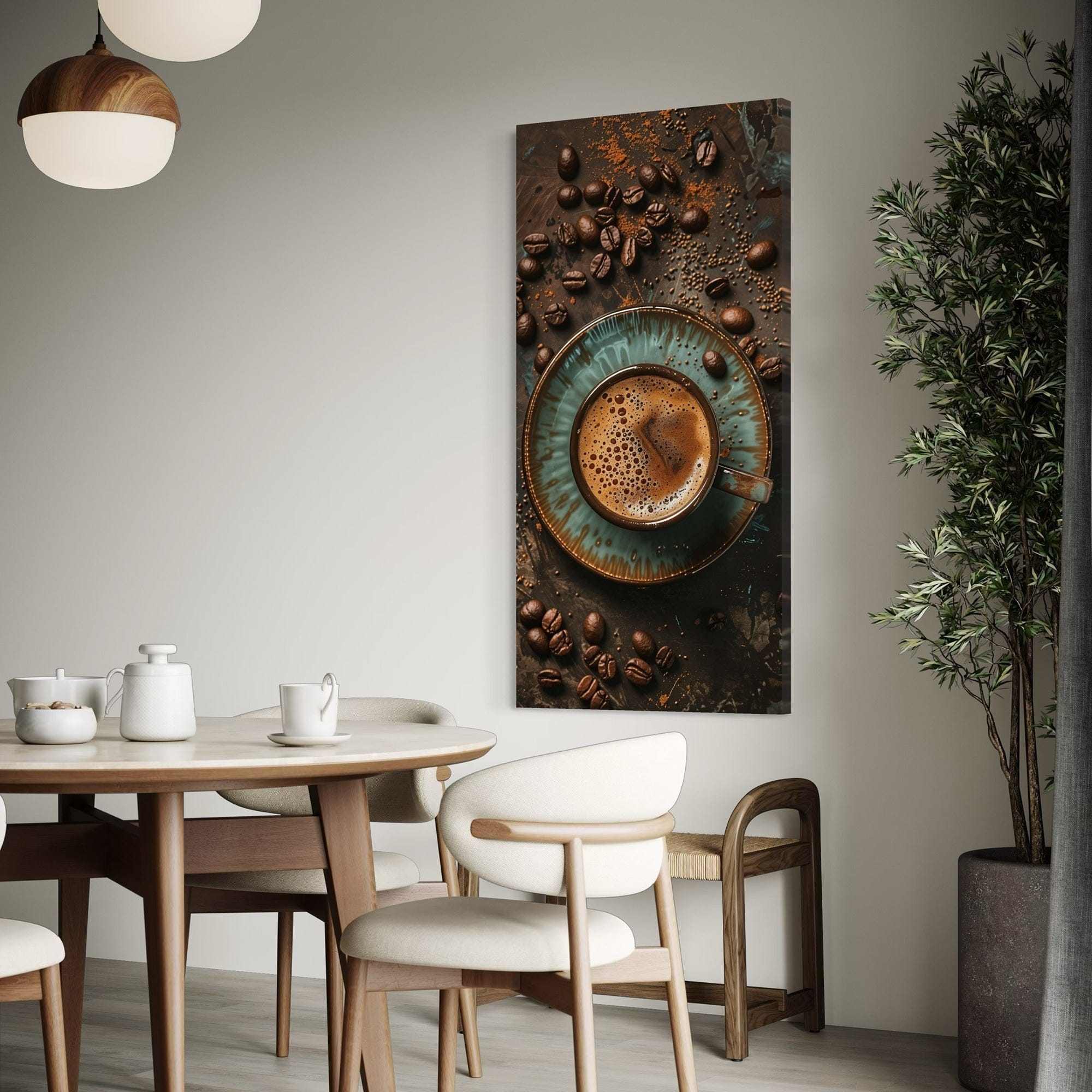 latte espresso art print for coffee bar