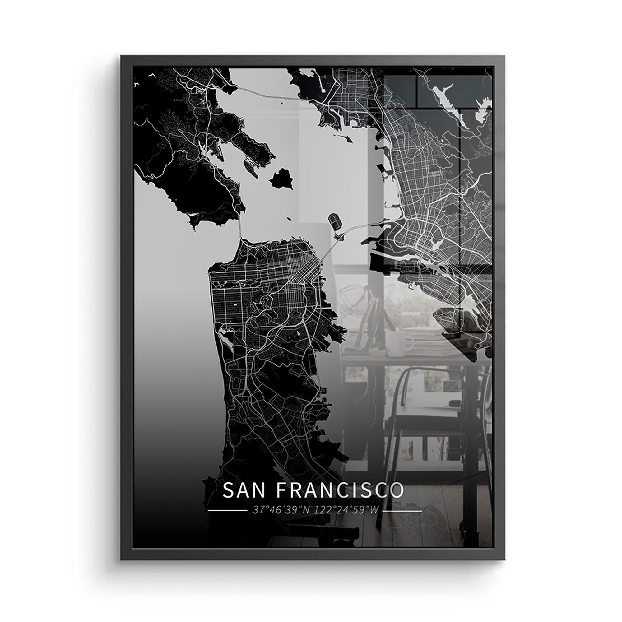 San Francisco City Map Canvas