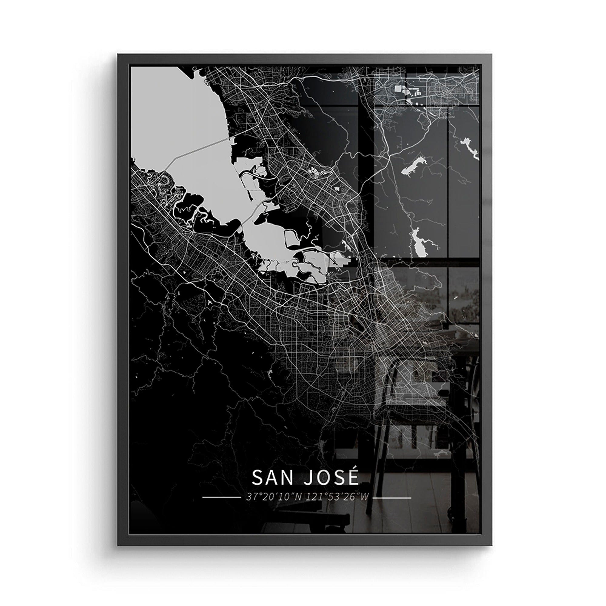 San Jose City Map Canvas