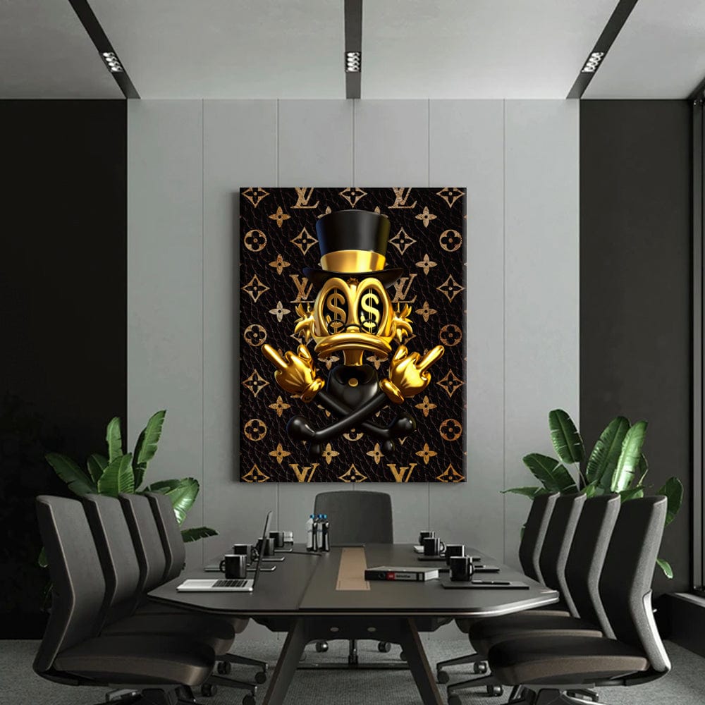 Money Duck Canvas Print