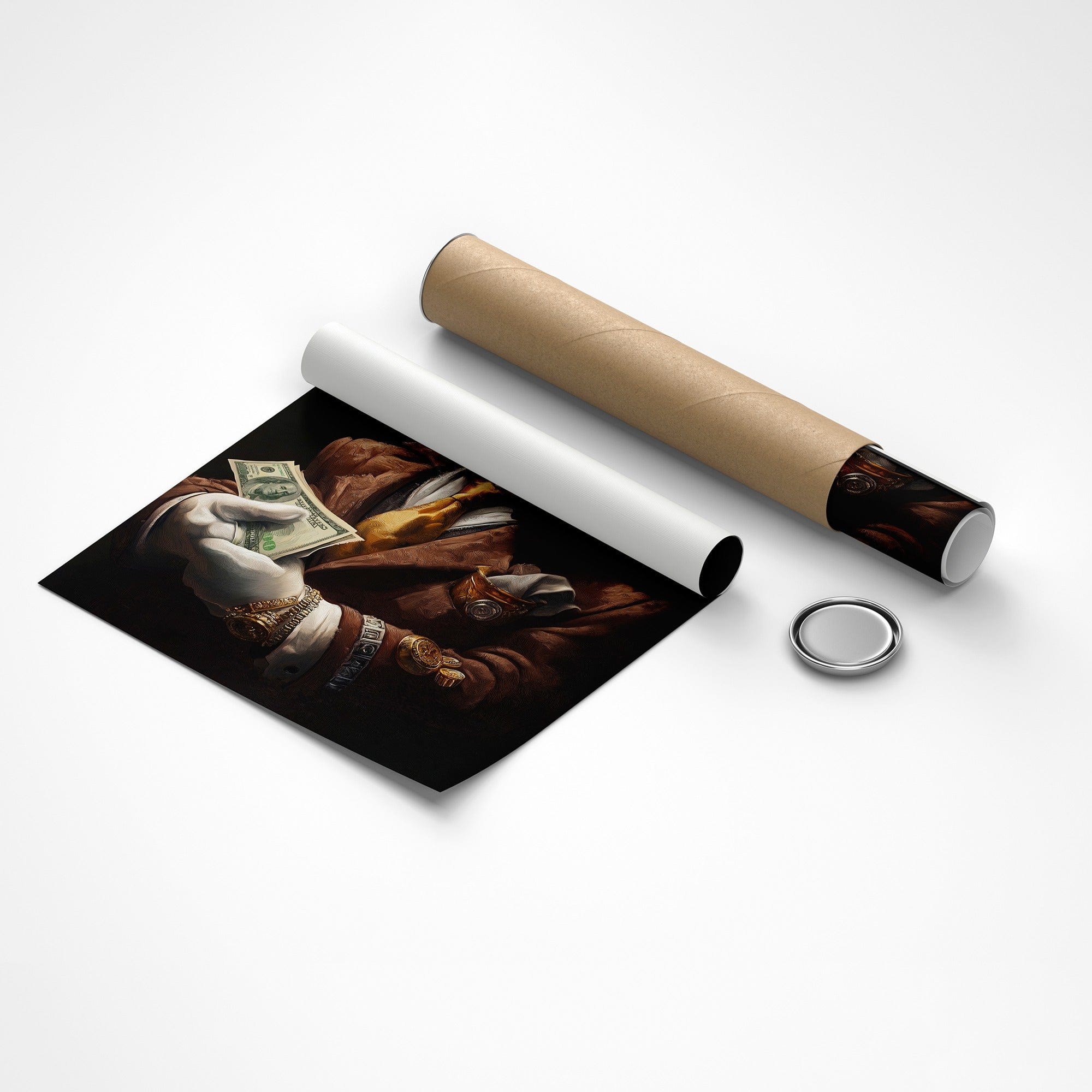 Scrooge No Luck, Just Business Canvas Wall Art
