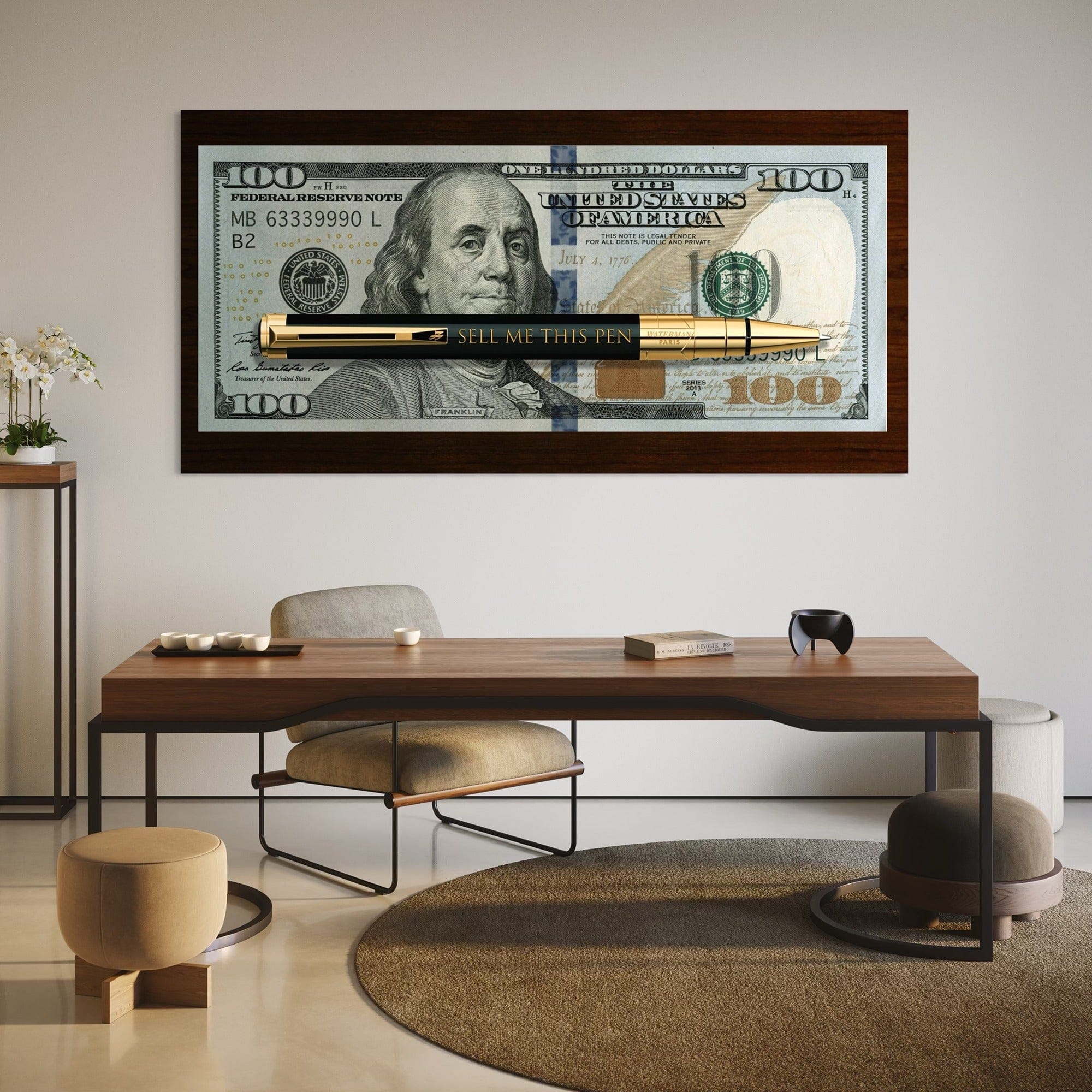 Premium canvas texture and gallery wrap edge finish close up