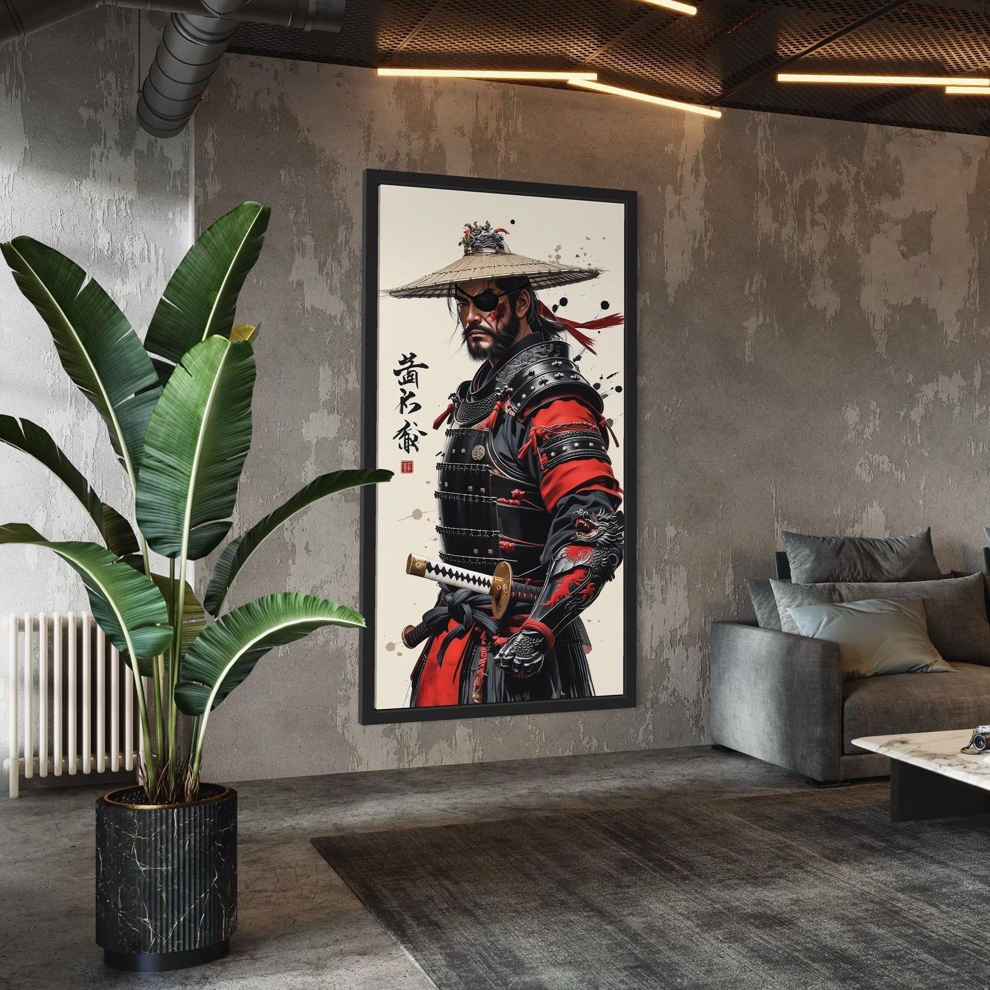 Shadow Blade – Japanese Ronin Samurai Canvas Wall Art