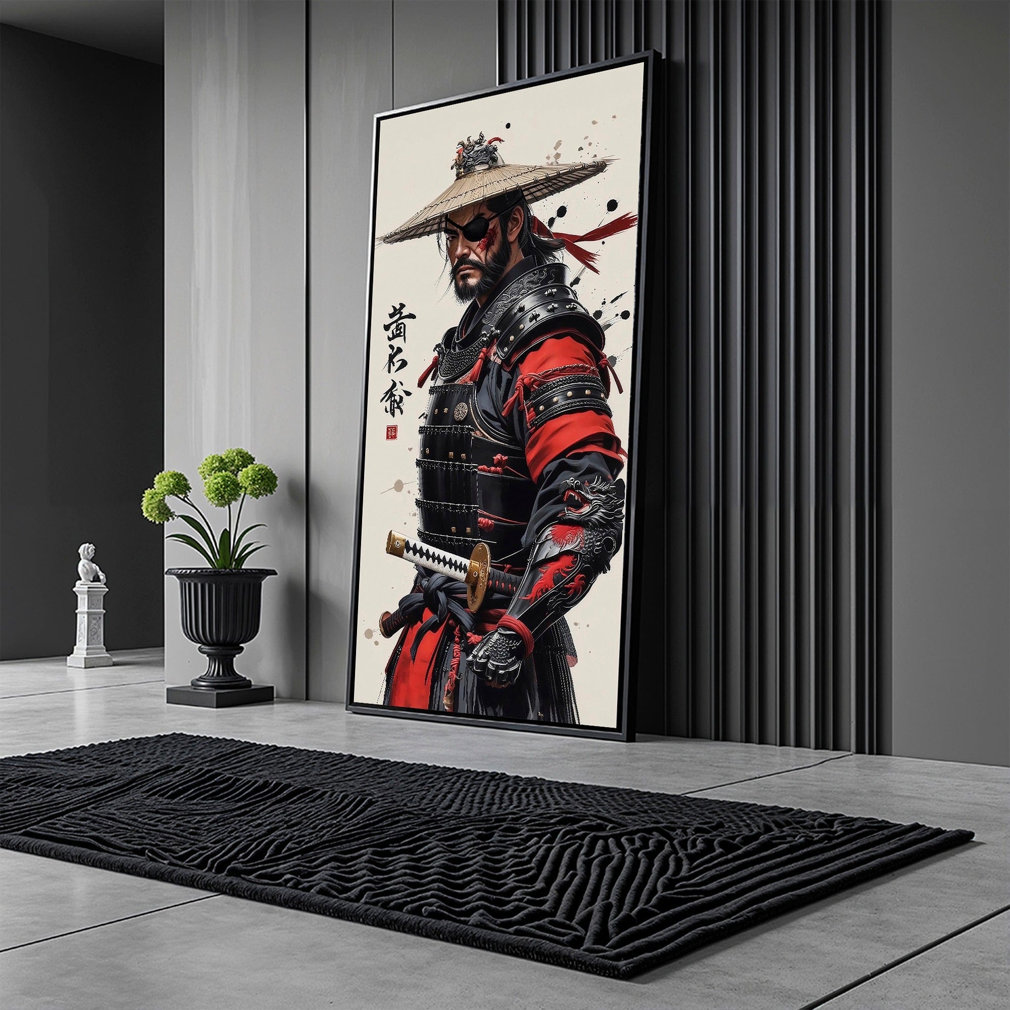 Shadow Blade – Japanese Ronin Samurai Canvas Wall Art