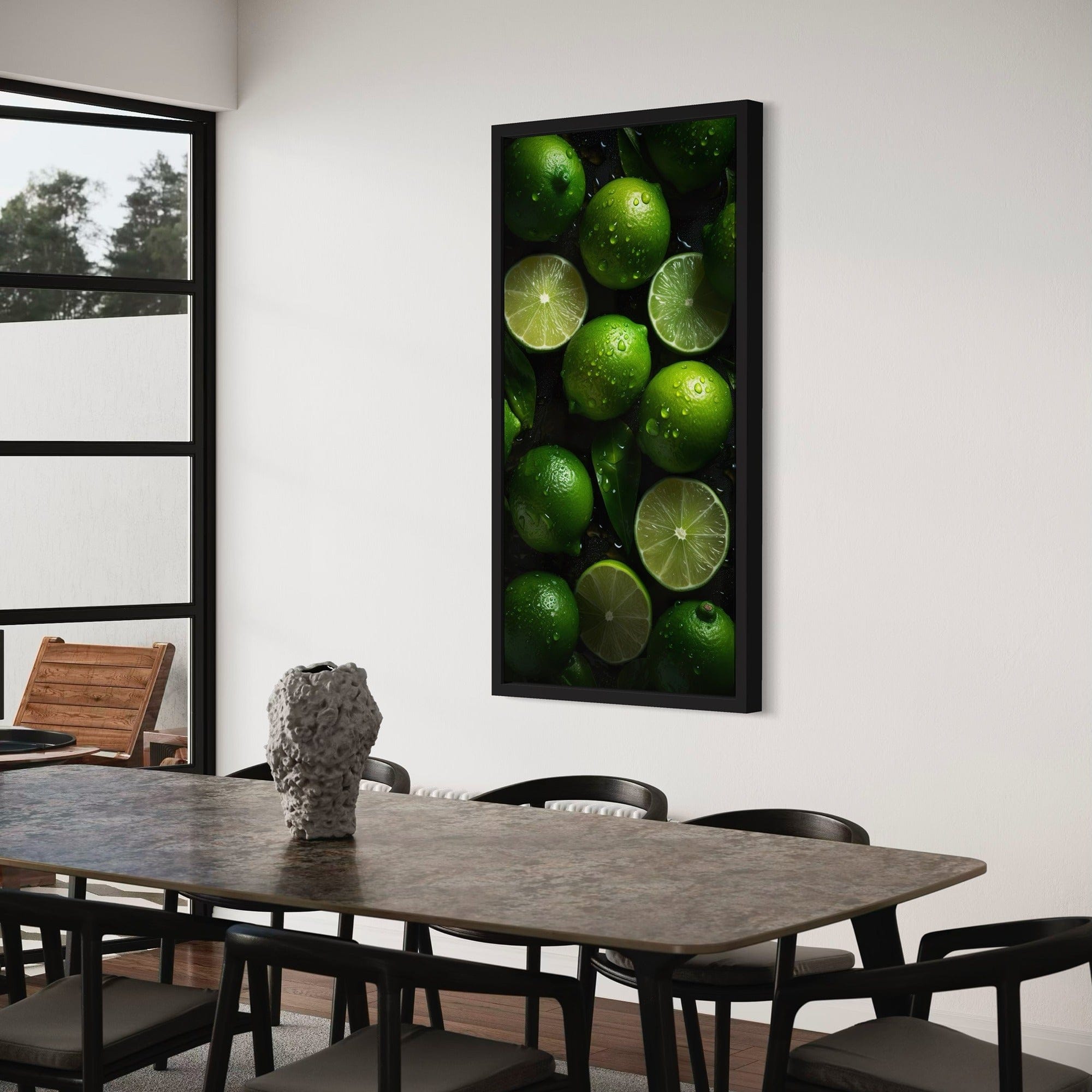 cocktail bar lime canvas print