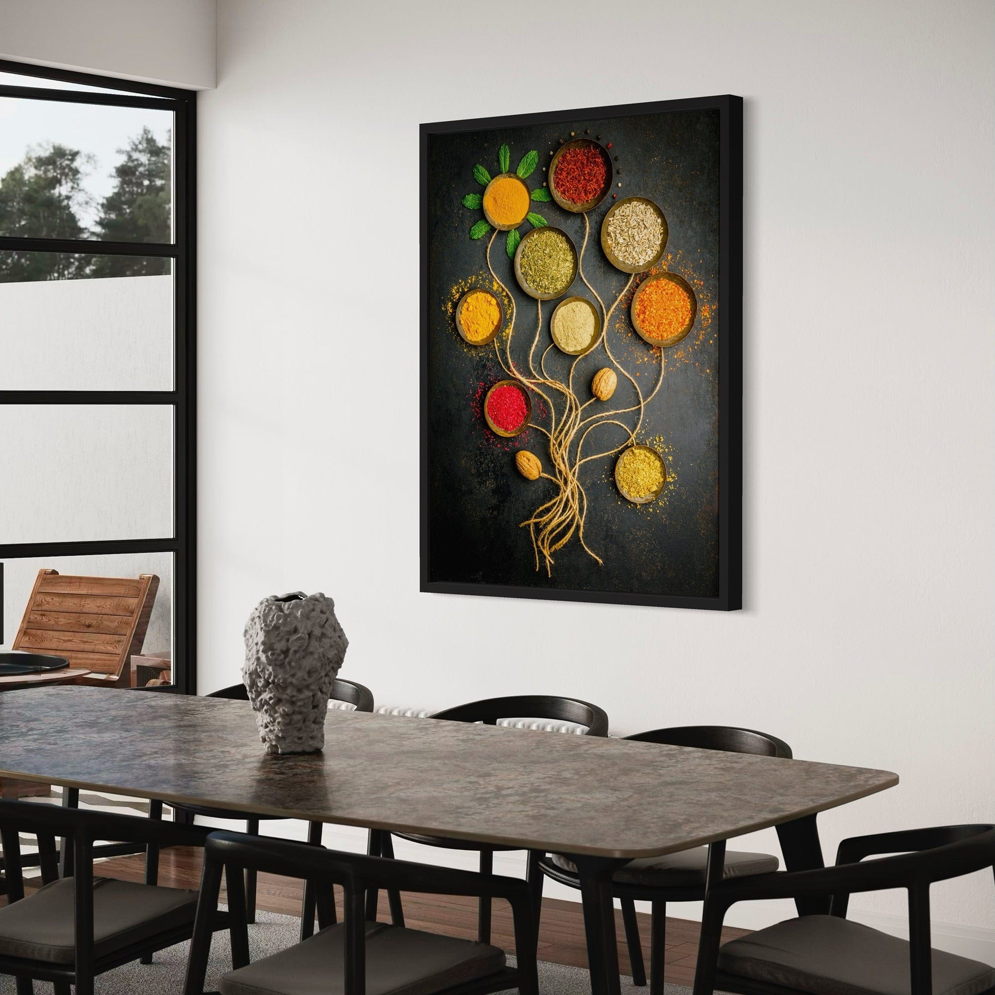 Farmhouse kitchen decor spice artwork