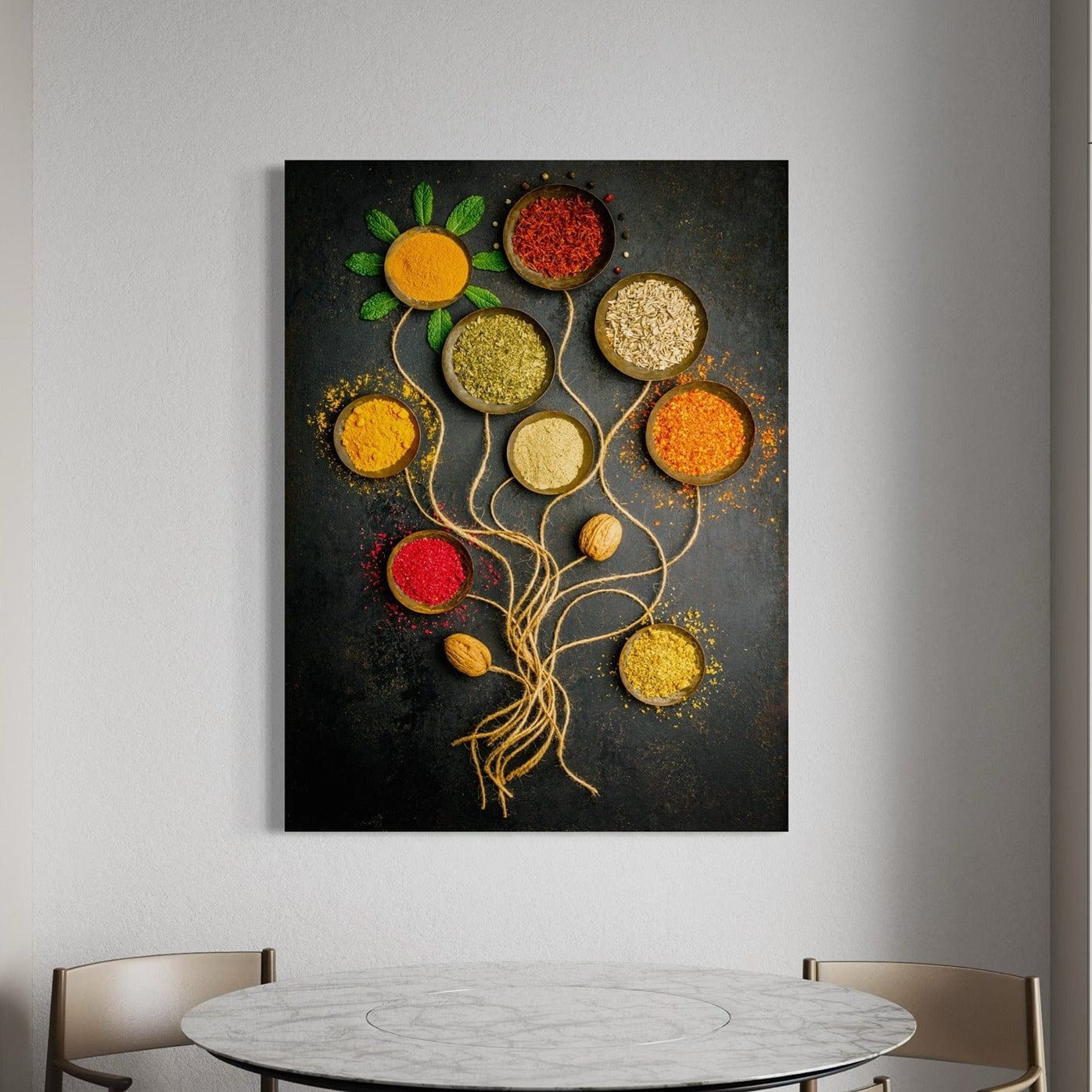 Spice wall art canvas for kitchen