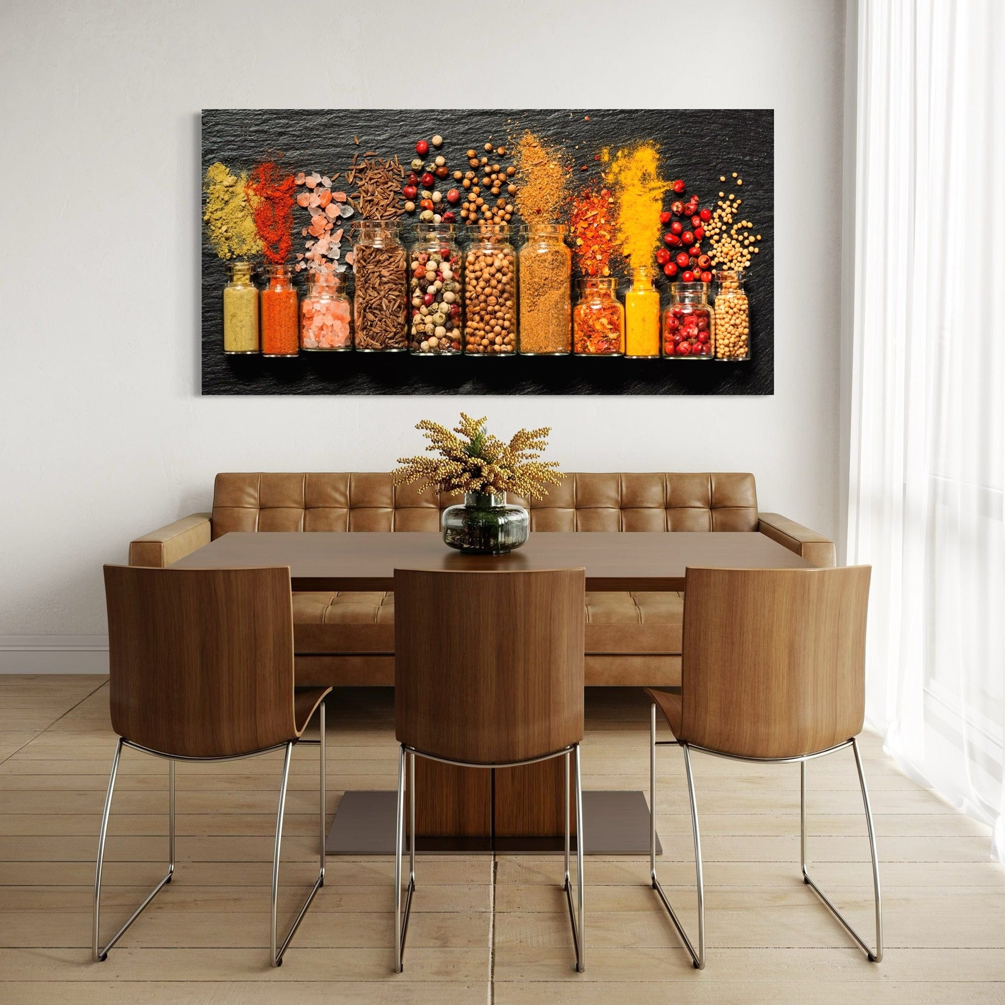 Modern kitchen wall art seasoning collection