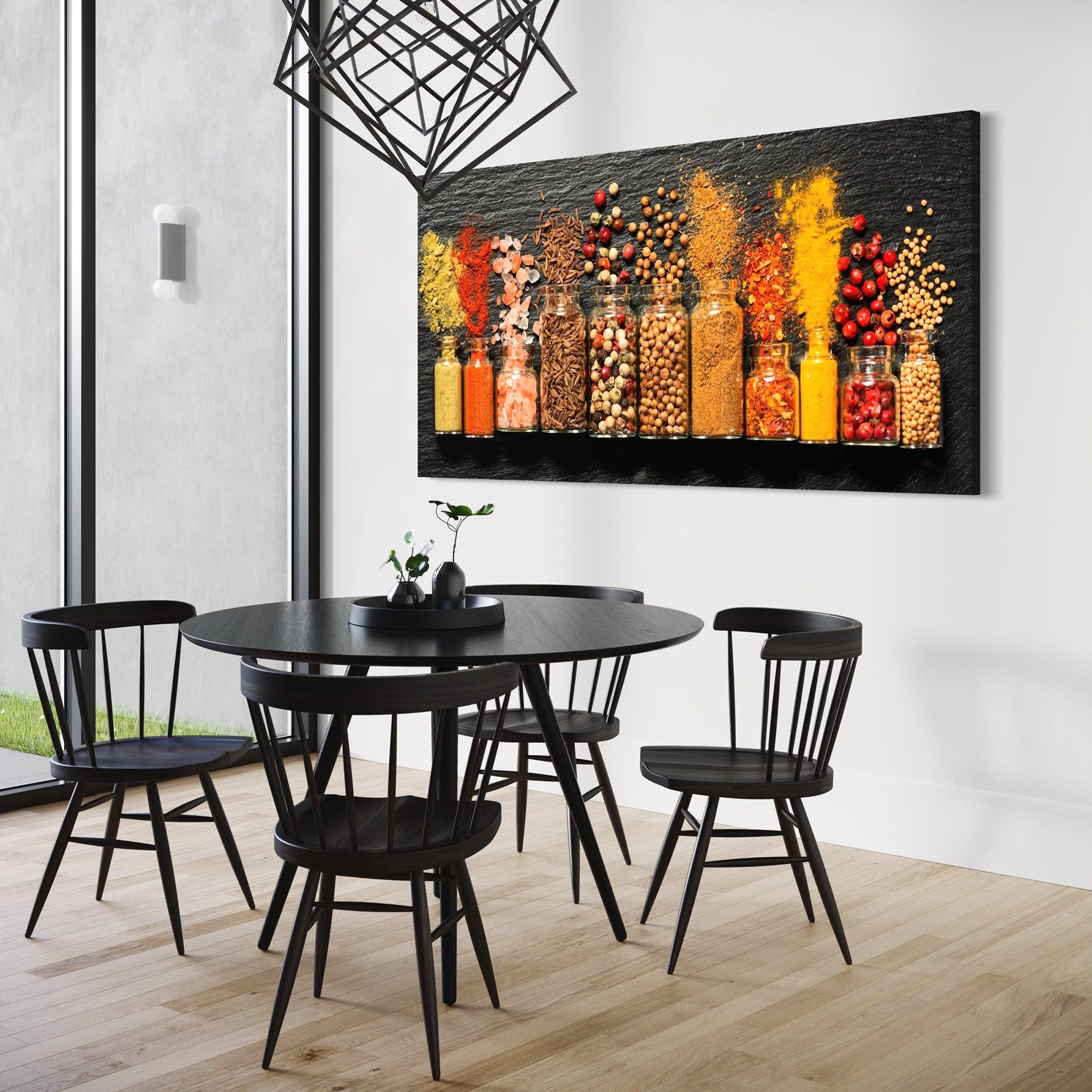 Himalayan salt and pepper spice canvas print