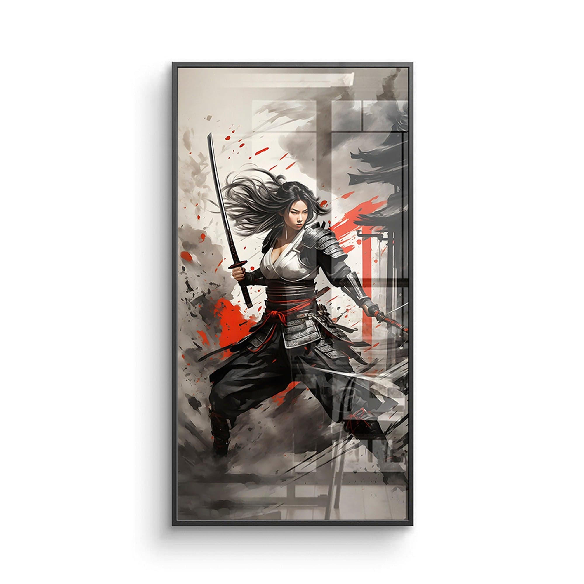 Spirit of the Blade – Female Samurai Canvas Wall Art