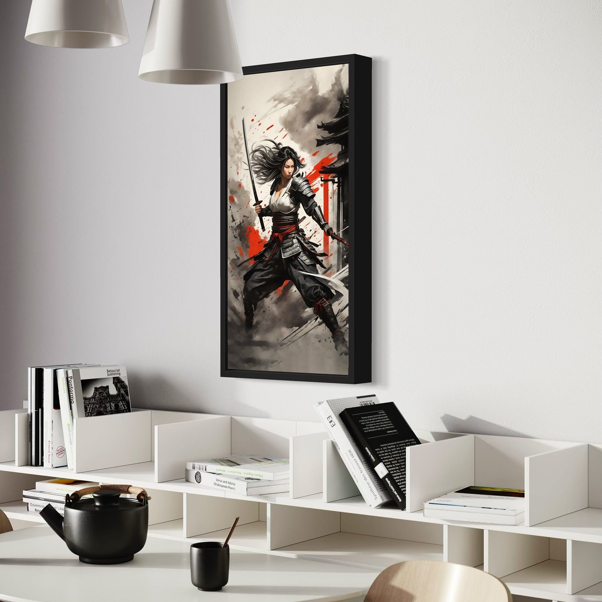 Spirit of the Blade – Female Samurai Canvas Wall Art