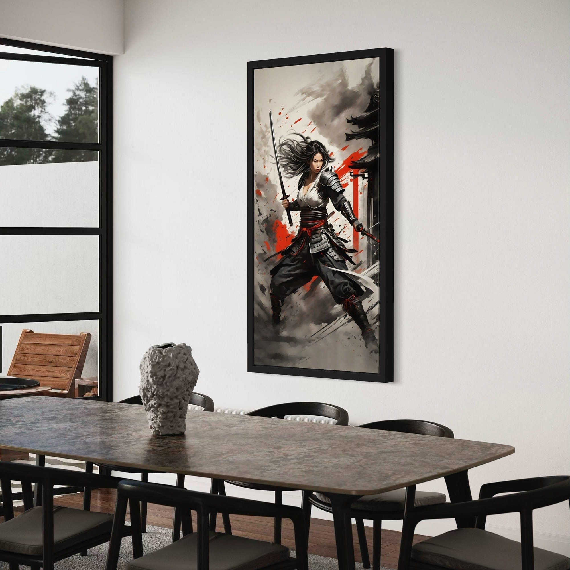 Spirit of the Blade – Female Samurai Canvas Wall Art