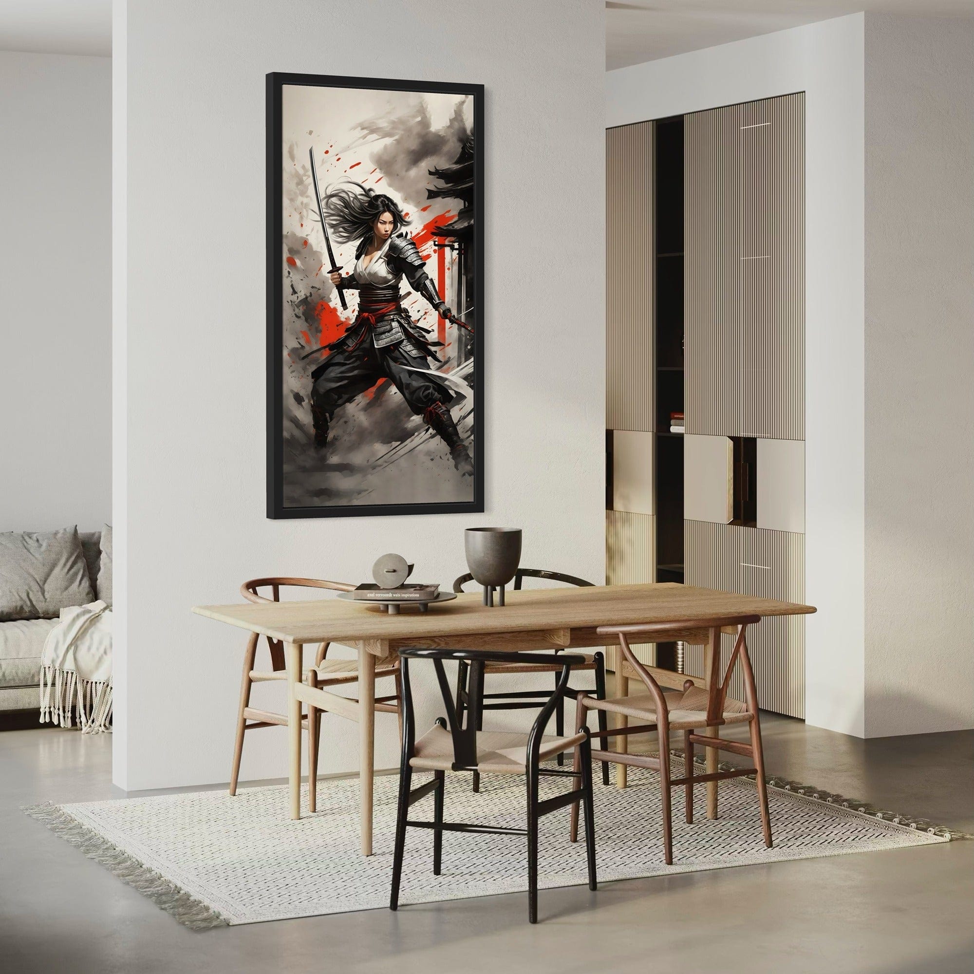 Spirit of the Blade – Female Samurai Canvas Wall Art