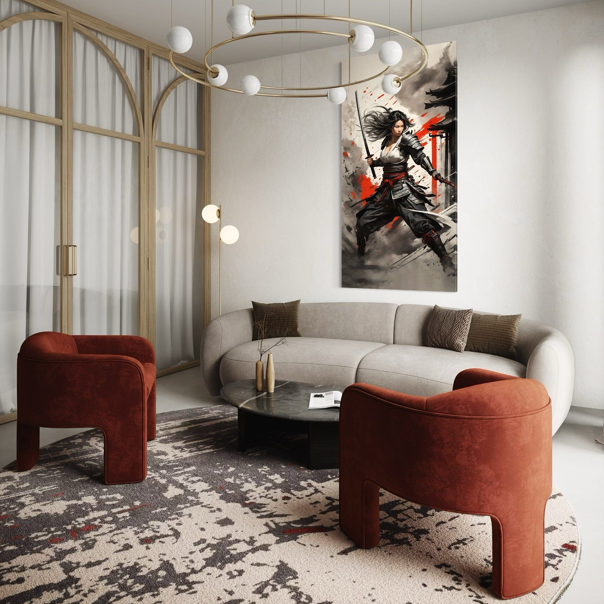 Spirit of the Blade – Female Samurai Canvas Wall Art