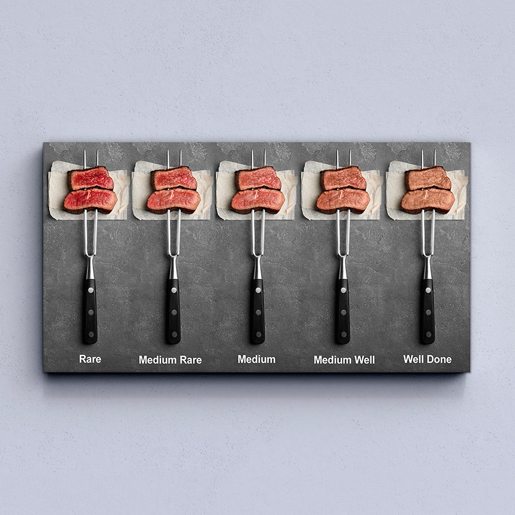 Rare medium medium well well done chart