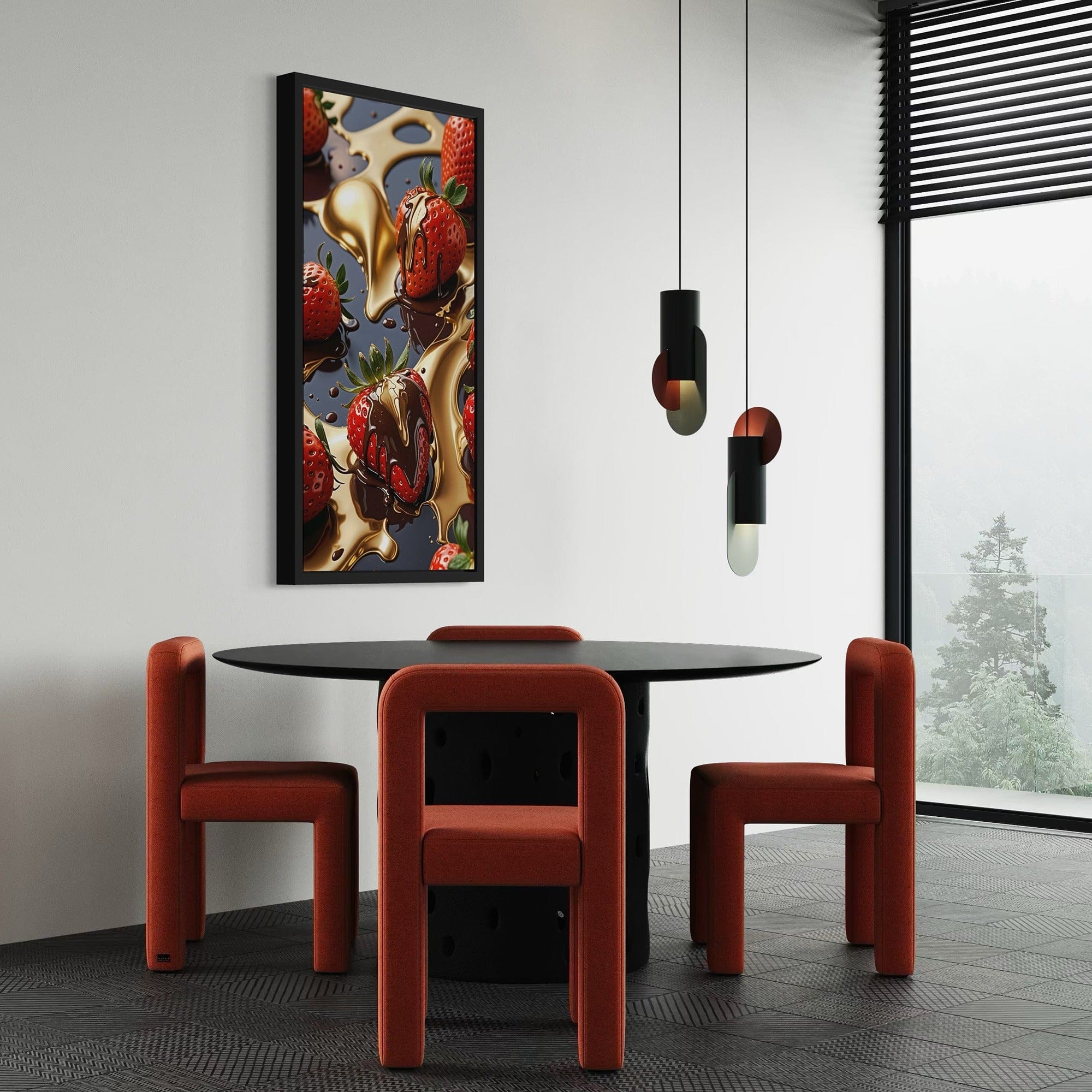 Macro detail—golden glaze highlights and chocolate drip texture