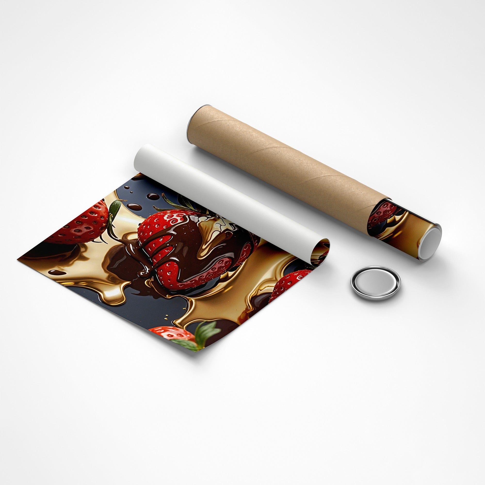 Strawberry Royale - Kitchen Canvas Wall Art