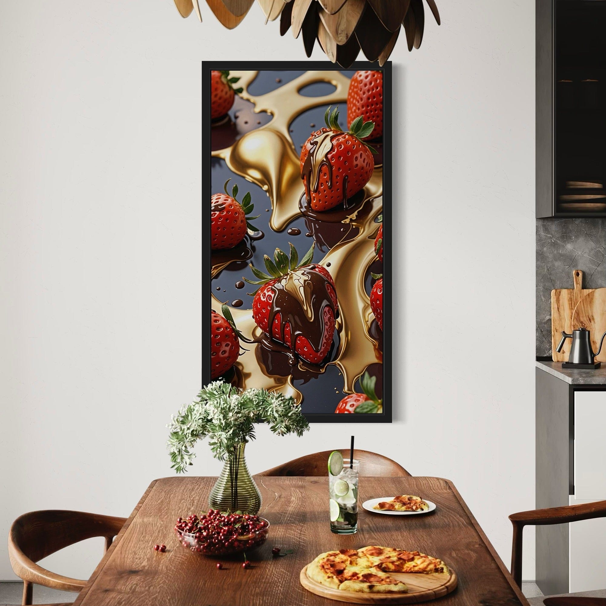 Strawberry Royale - Kitchen Canvas Wall Art