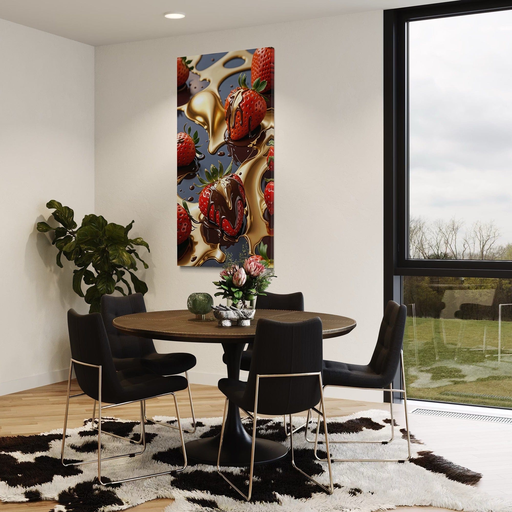 Strawberry Royale - Kitchen Canvas Wall Art