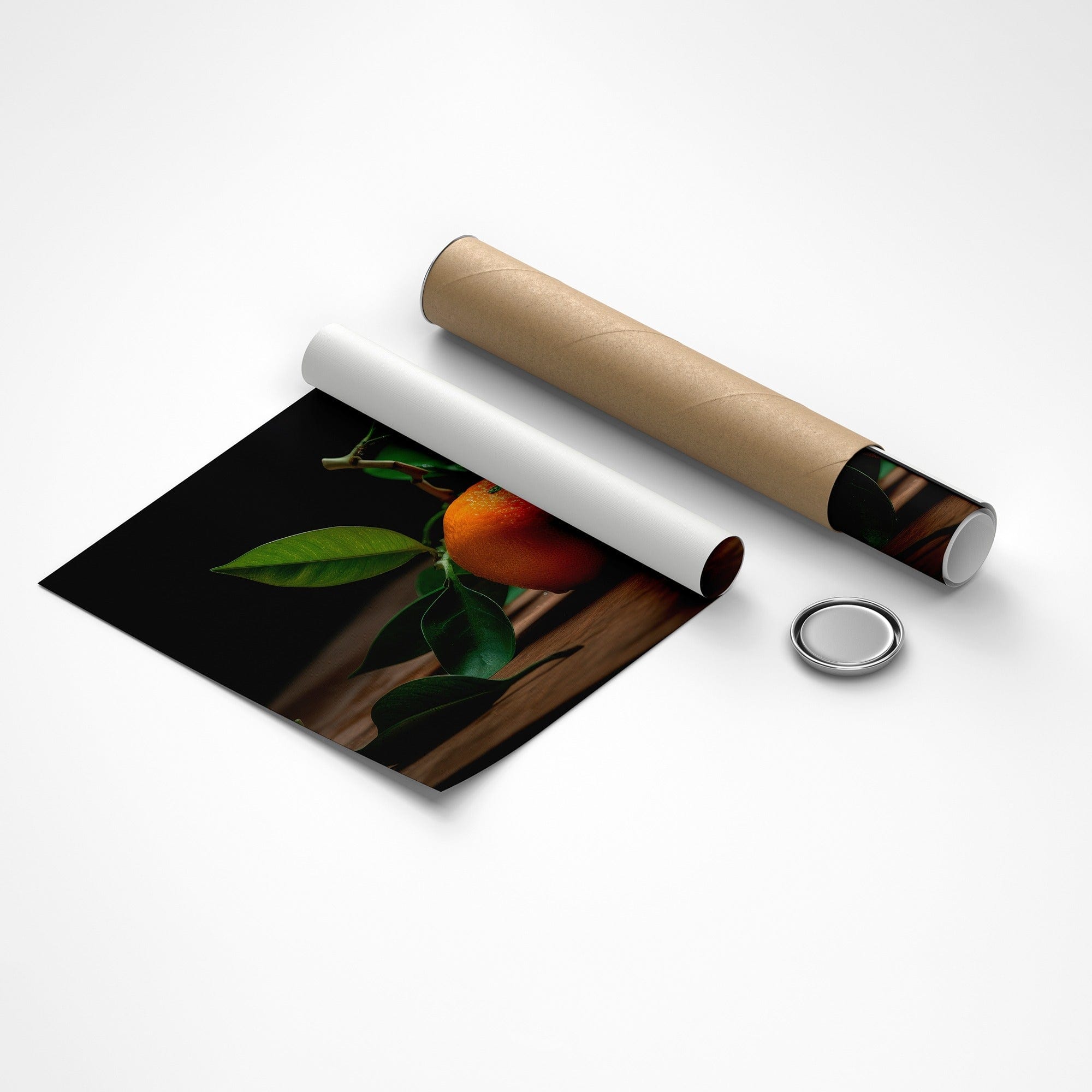 Botanical citrus branch kitchen wall poster