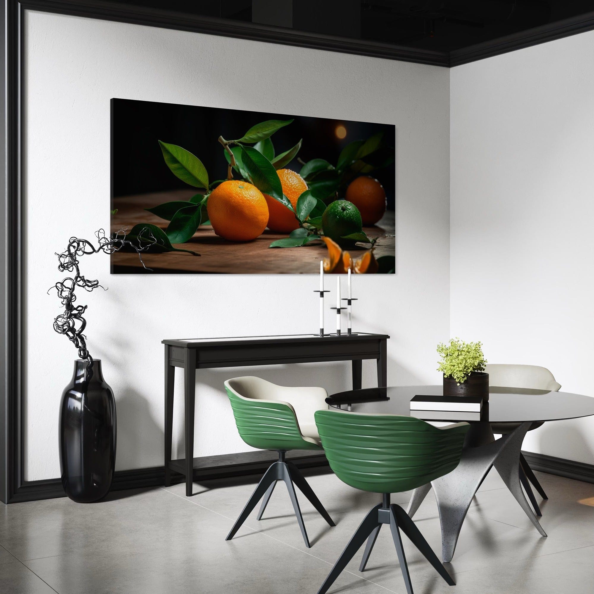 Fresh fruit still life artwork for cafe wall