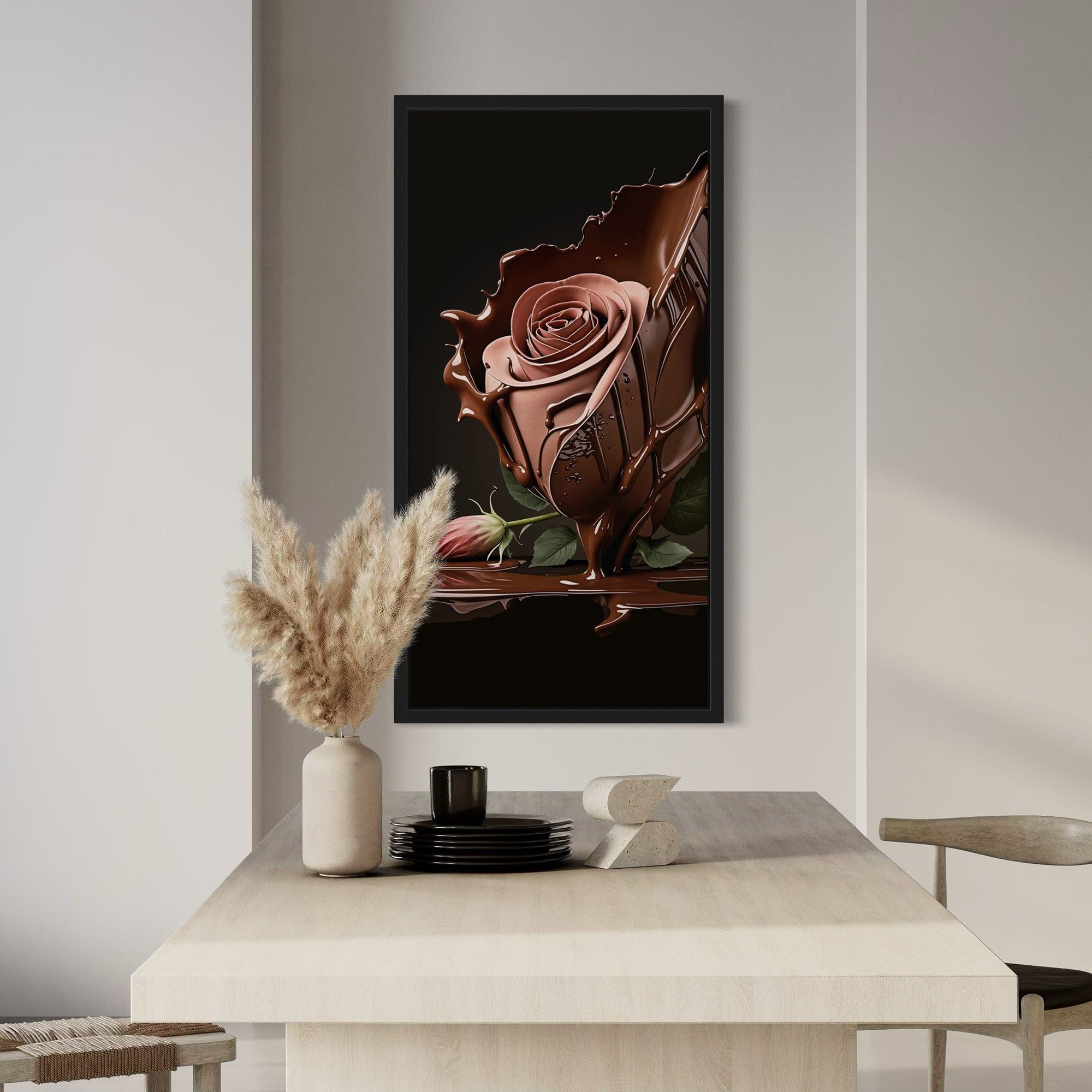 Gallery-wrapped edge close-up of the Sweetest Bloom print