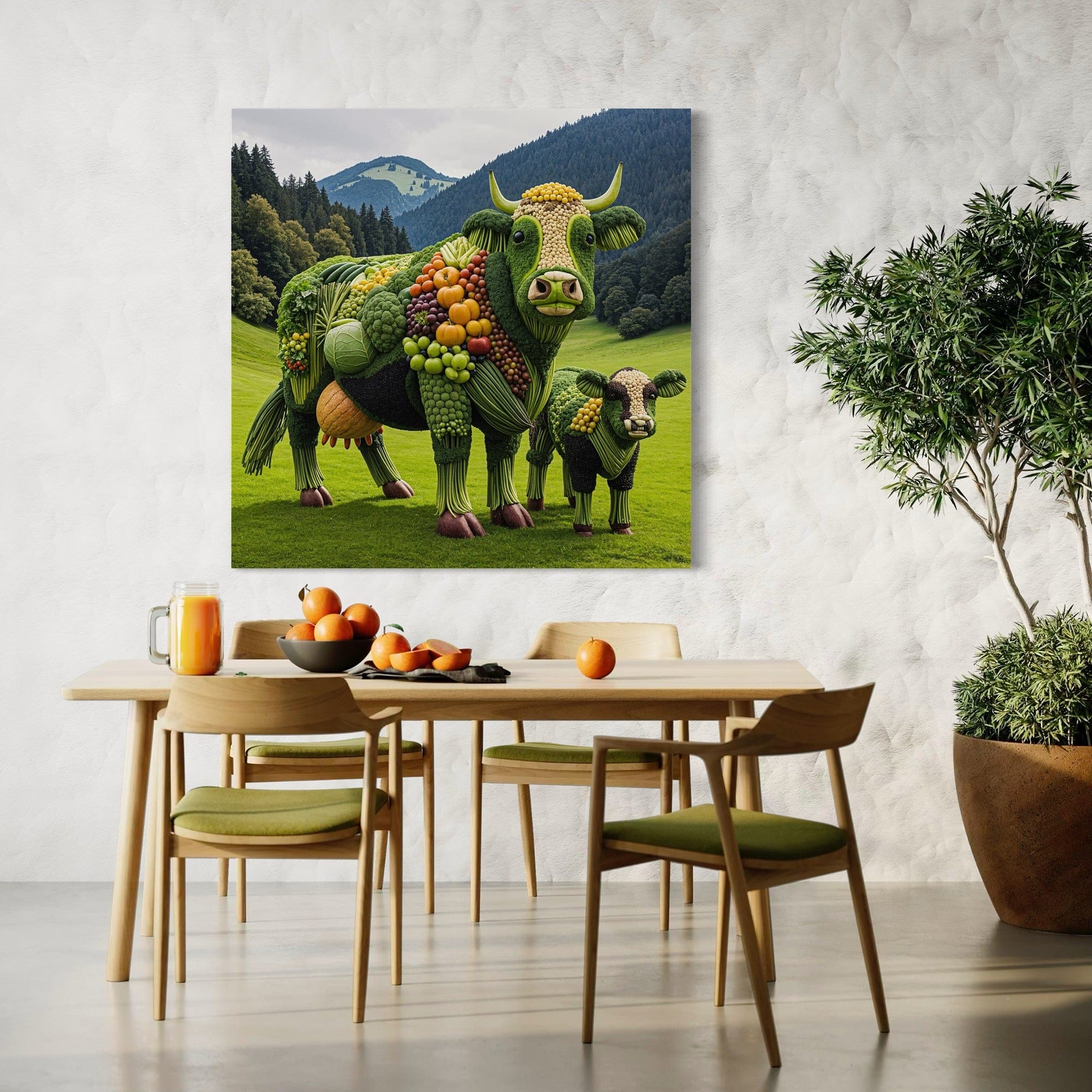 modern kitchen decor vegetable theme