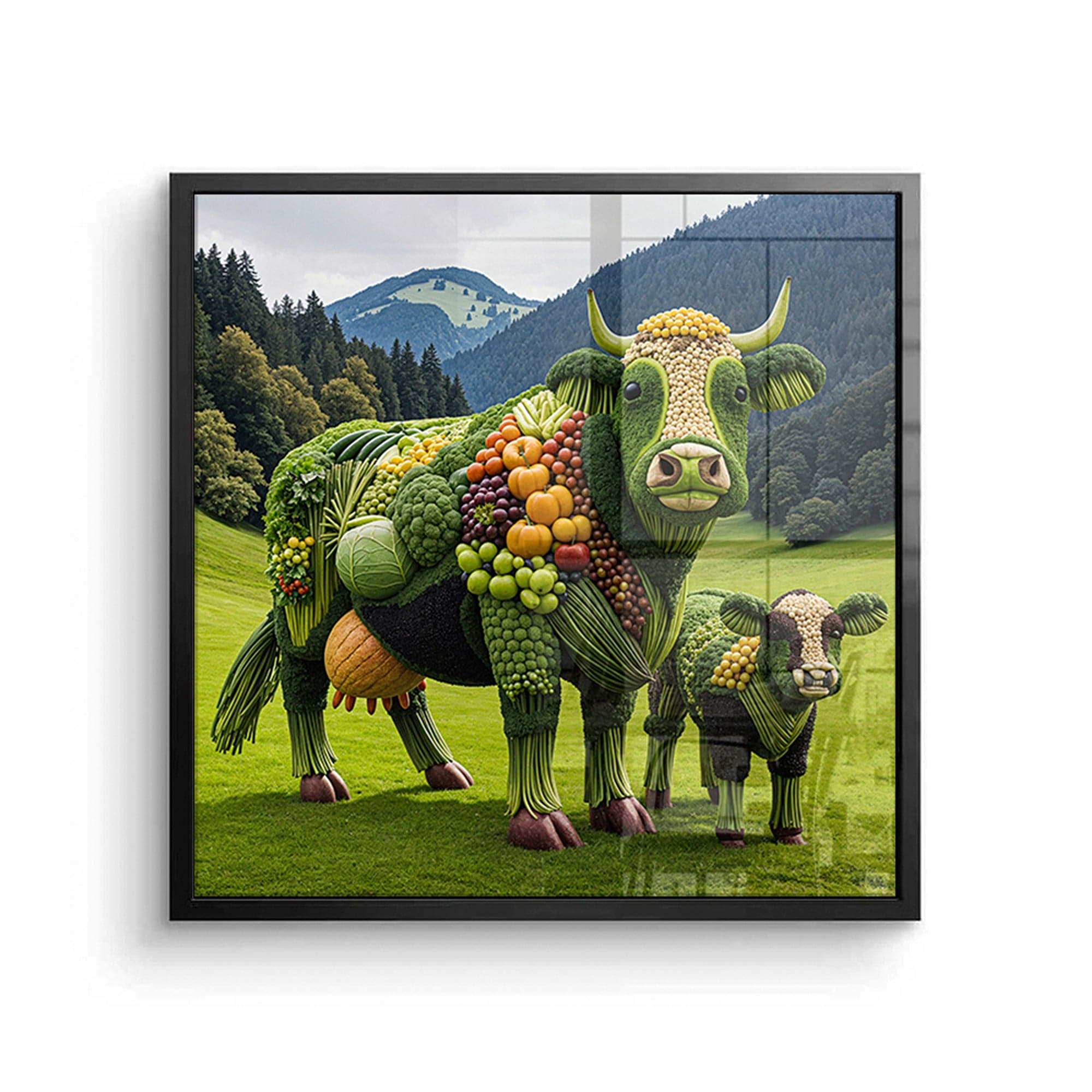 whimsical food art wall decor