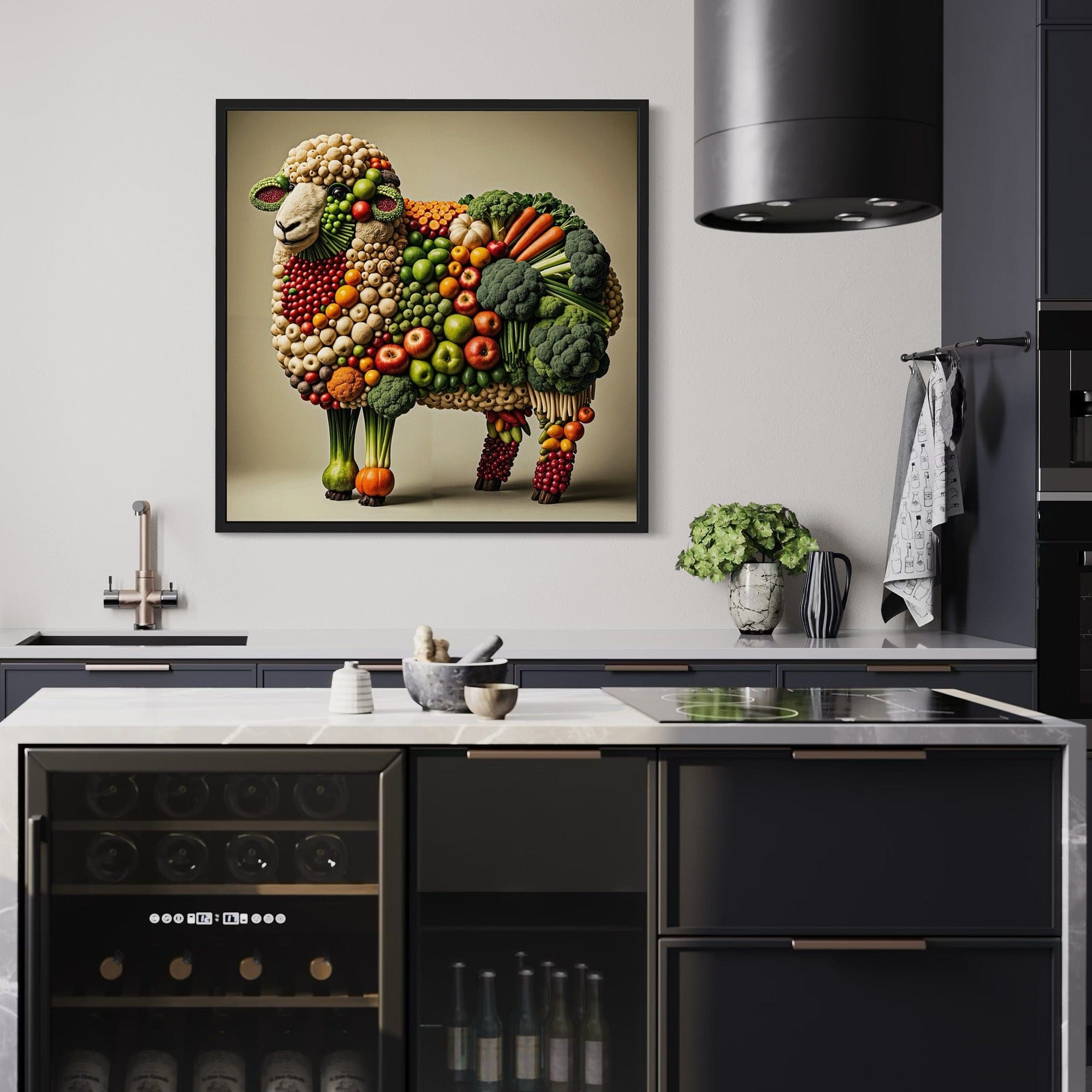 eco friendly kitchen wall décor