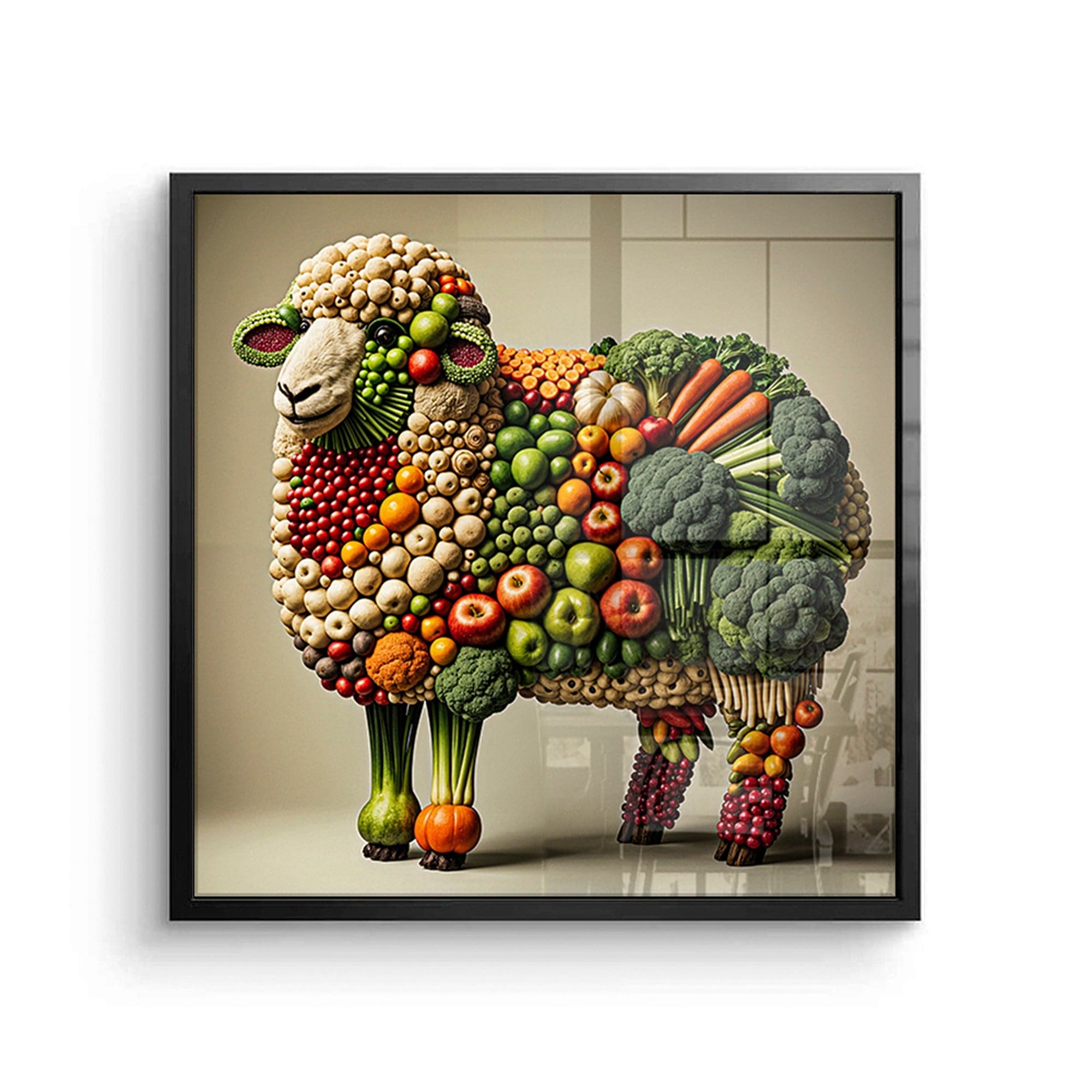 veggie sheep canvas print