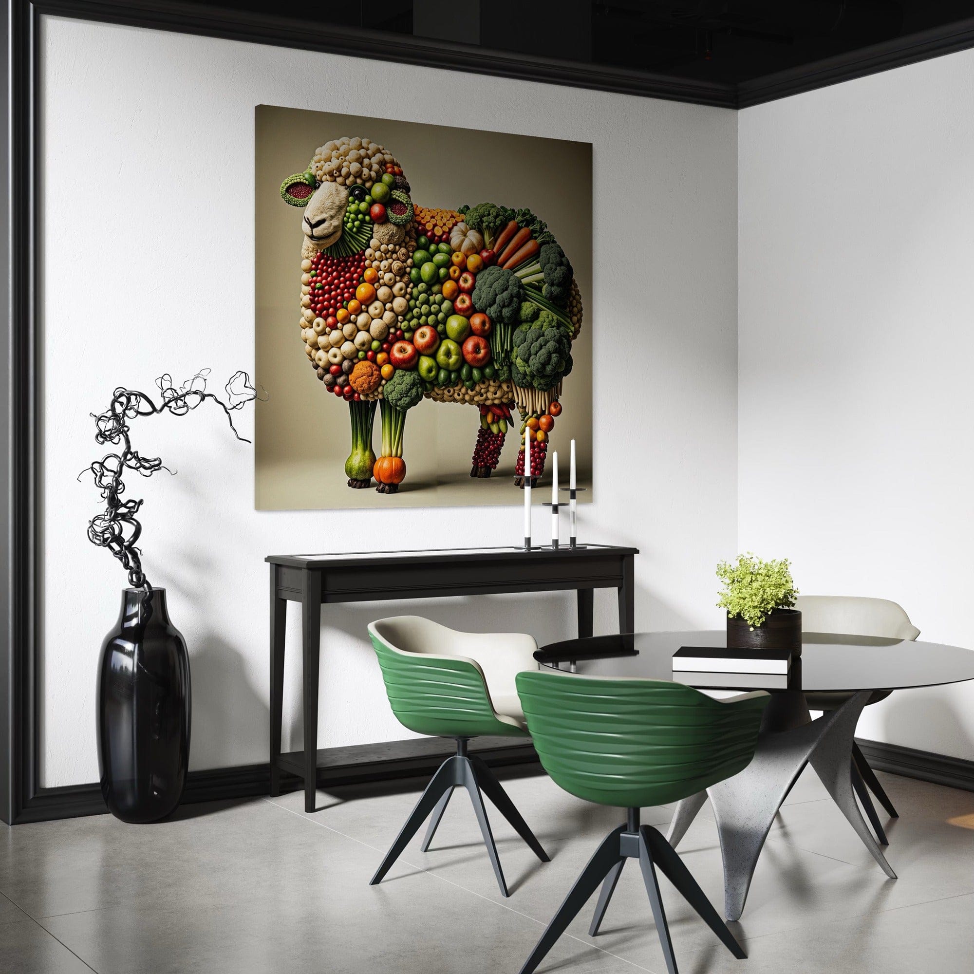 whimsical food art wall decor